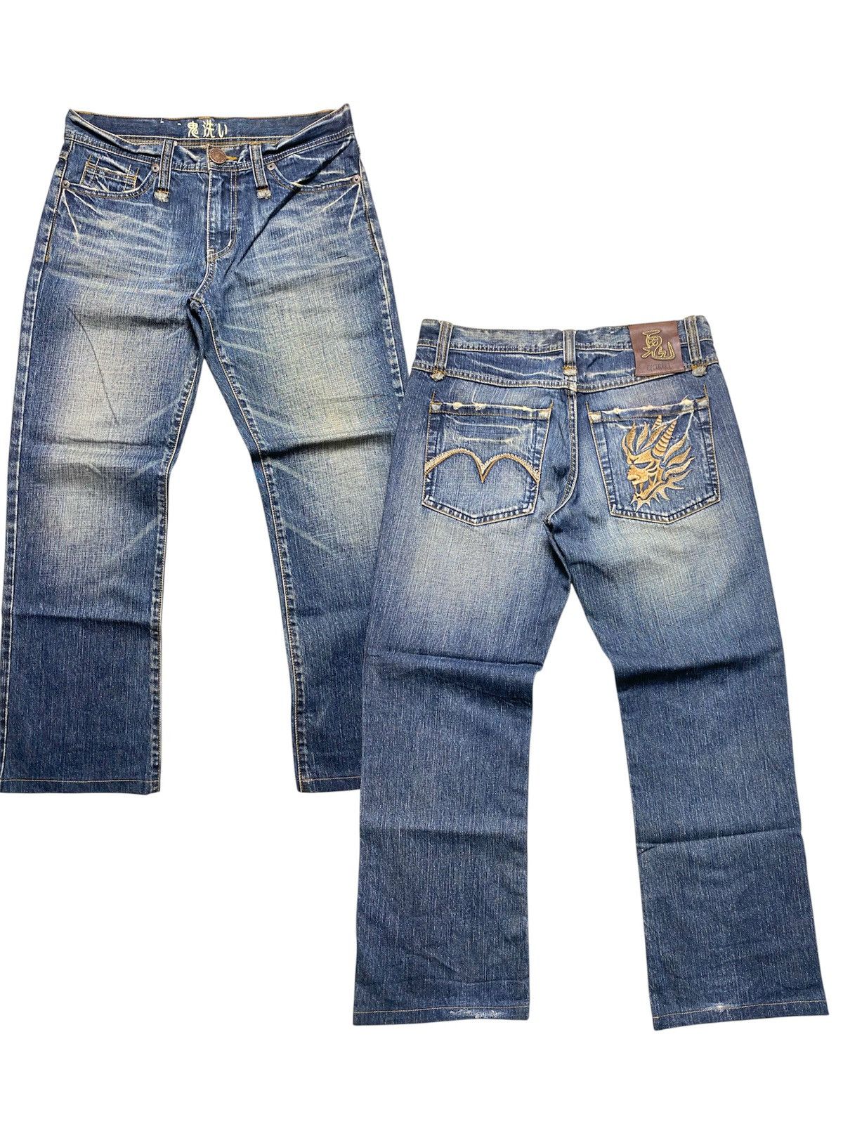 Japanese Brand Oniarai Devil@Satan Embroidered Jeans Size US 32 / EU 48 - 1 Thumbnail