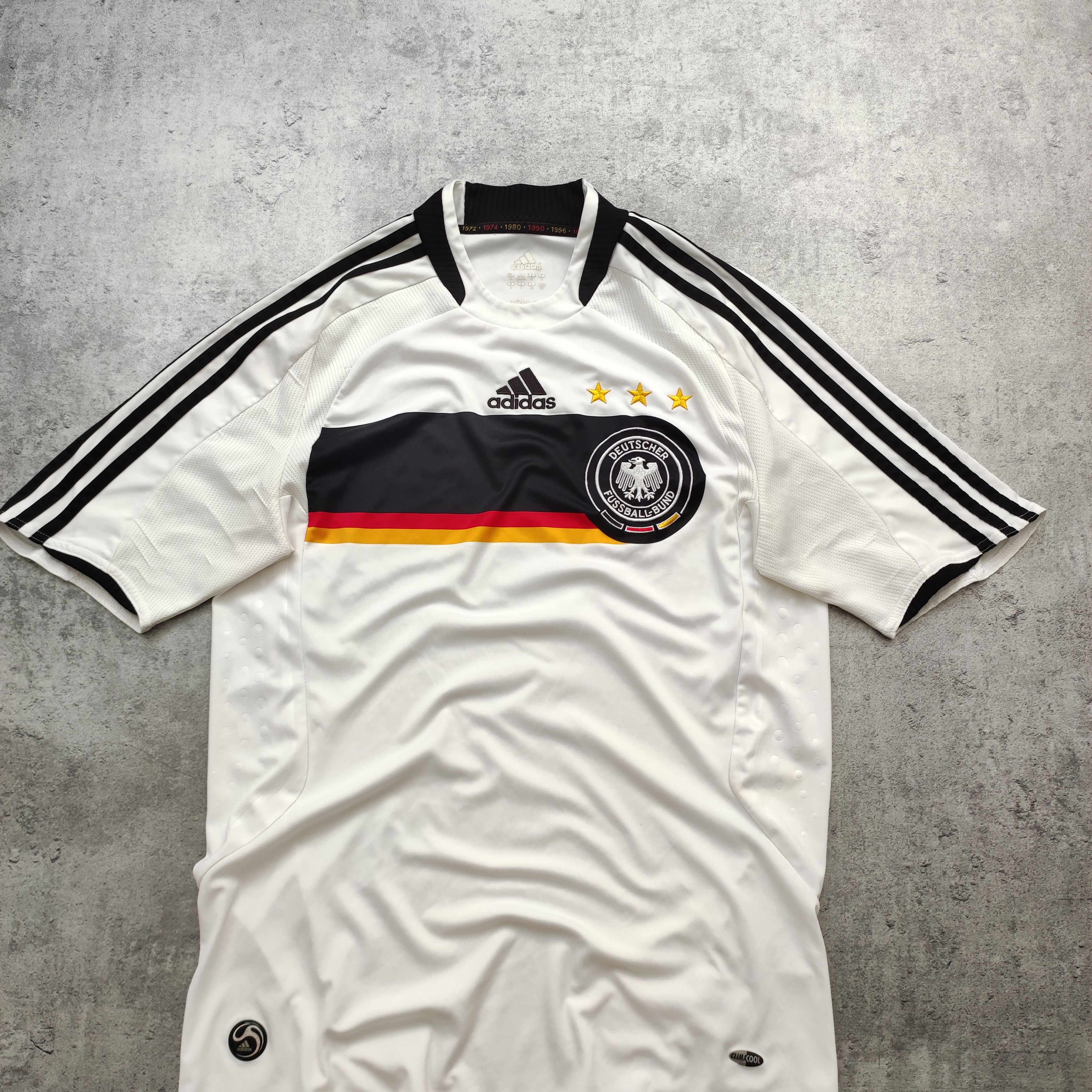 Vintage RARE Football 2008 Euro Germany Home Adidas Jersey Size US S / EU 44-46 / 1 - 2 Thumbnail