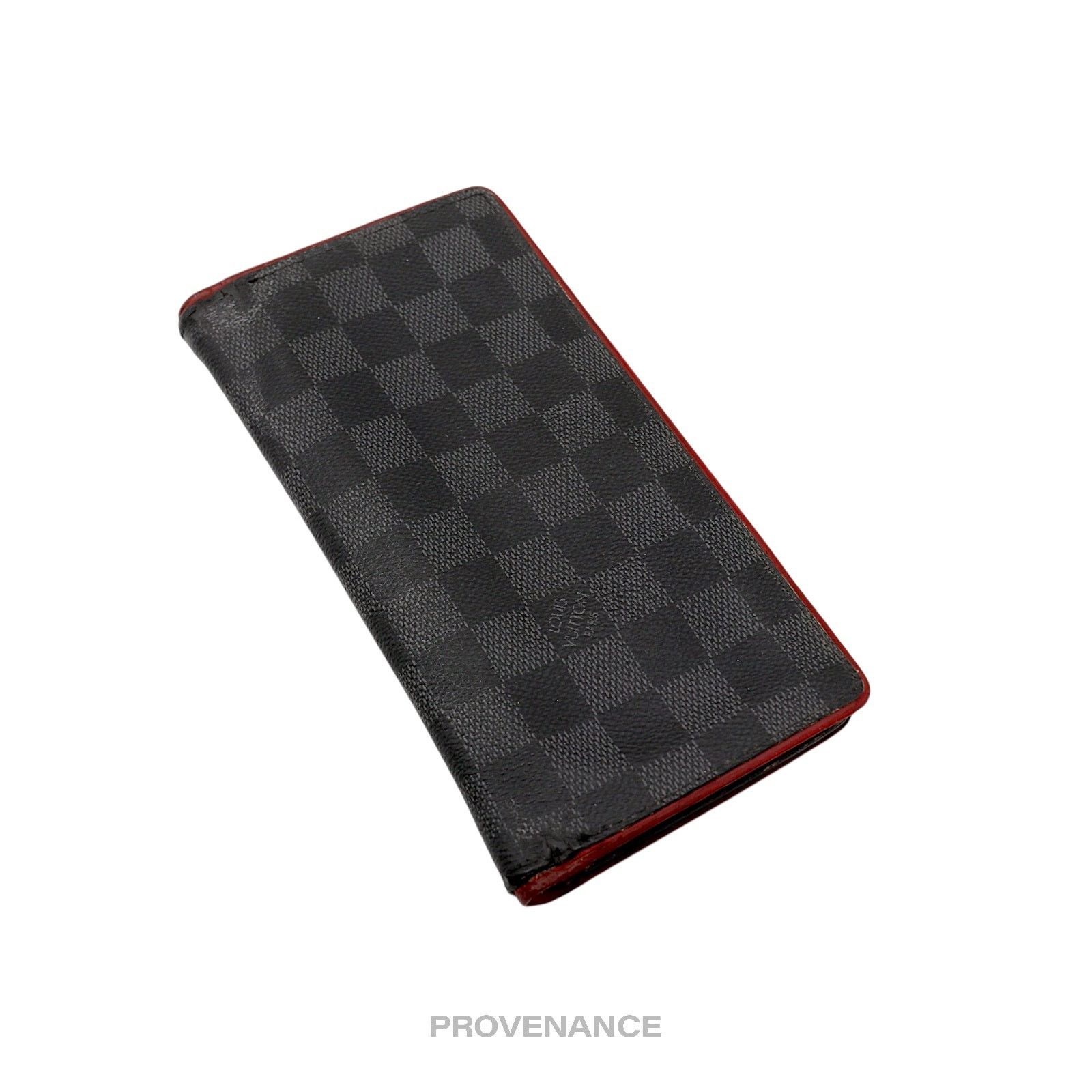Louis Vuitton 🔴 Louis Vuitton Brazza Long Wallet - Damier Graphite Red Size ONE SIZE - 3 Thumbnail