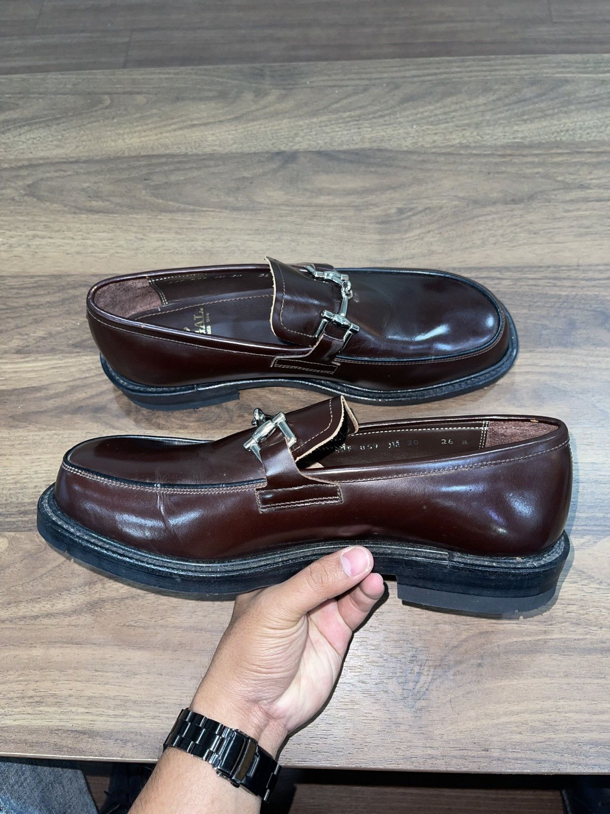 Japanese Brand REGAL HORSEBIT BROWN LOAFERS Size US 8 / EU 41 - 2 Thumbnail