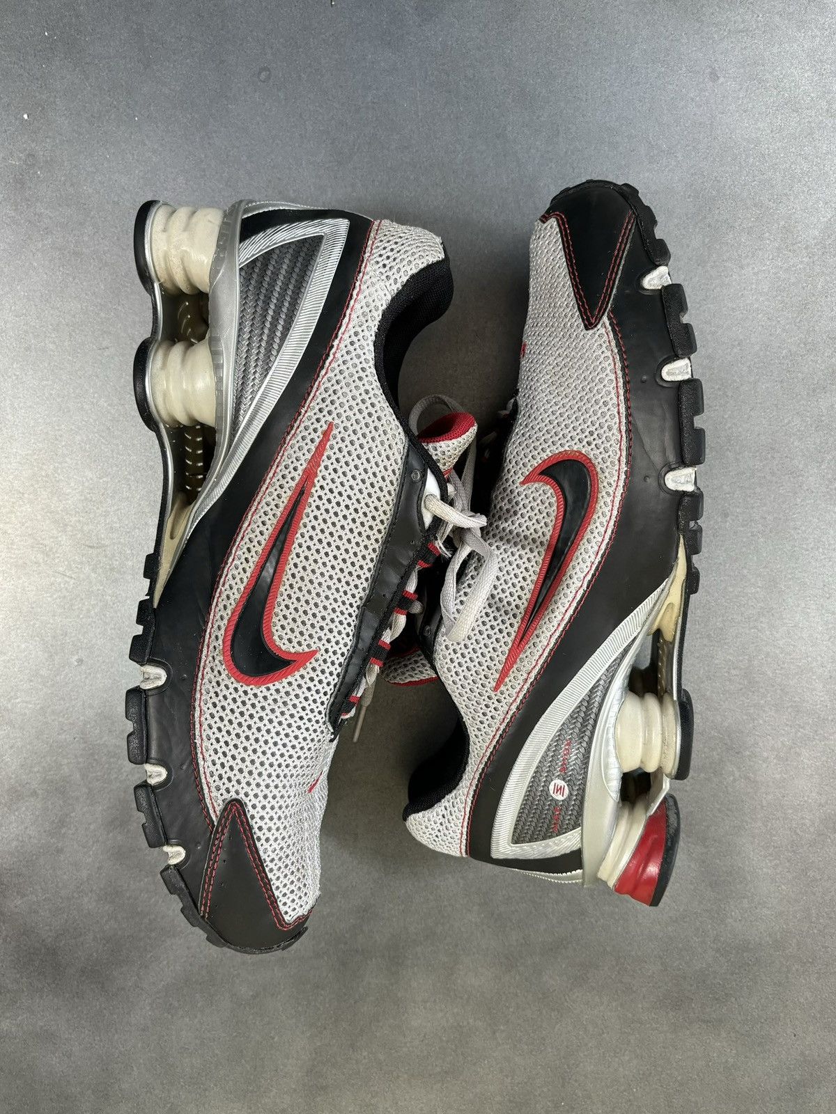 Pre-owned Nike X Vintage 2006 Nike Shox Turbo + Iv 2000s Vintage Nike Mesh 315378 Men Shoes In Black