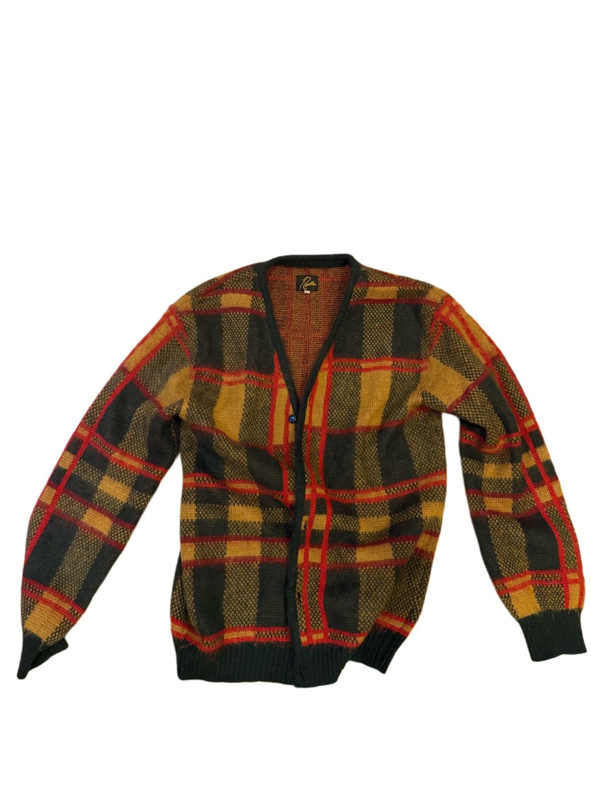 Needles Needles Green Tartan Cardigan Size US L / EU 52-54 / 3 - 1 Thumbnail