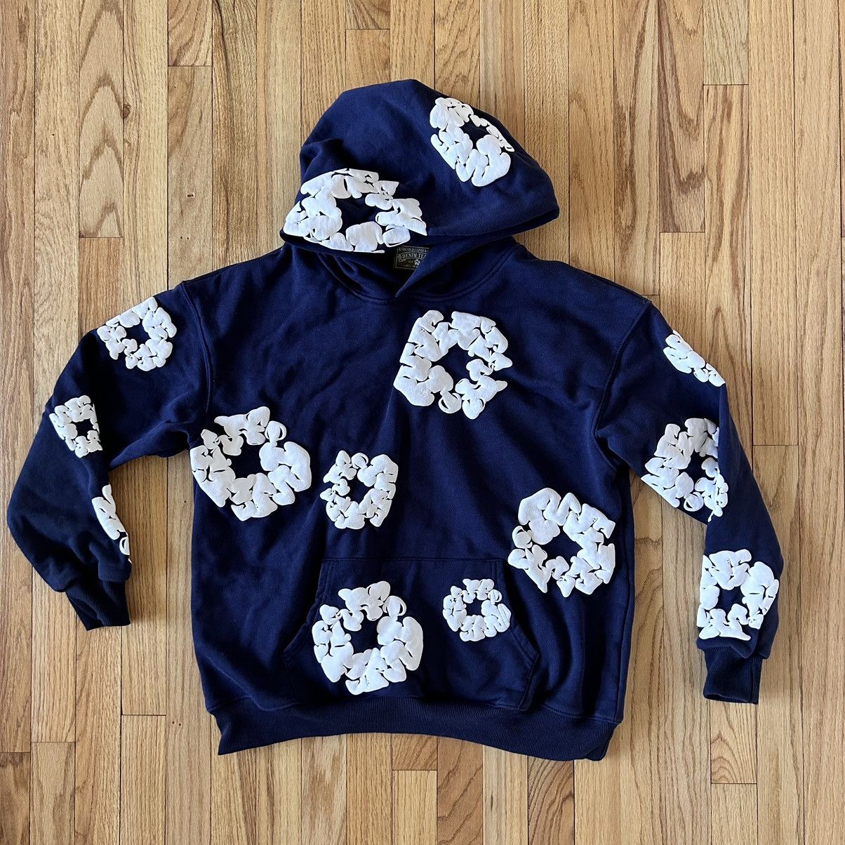 【超値下げ中！】Denim Tears Blue Hoodie S Denim Tears | Shirts | Free Ship Denim Tears Navy Hoodie | Poshmark