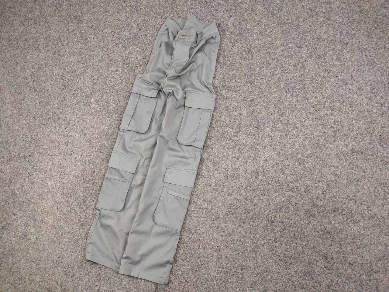 Japanese Brand Vintage Y2K Japanese Design Gray Cotton Cargo Baggy Pants Size US 32 / EU 48 - 3 Thumbnail