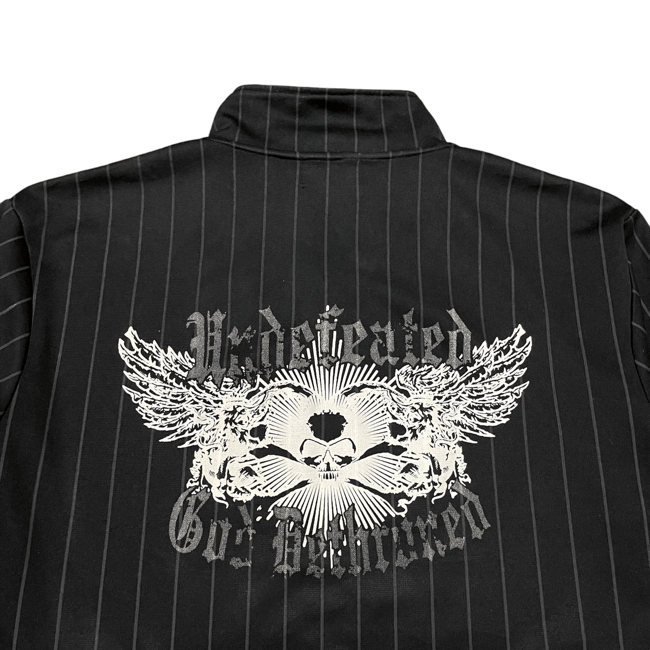Japanese Brand Vintage Undefeated God Dethruned Skull Sweater Jacket Size US XL / EU 56 / 4 - 2 Thumbnail