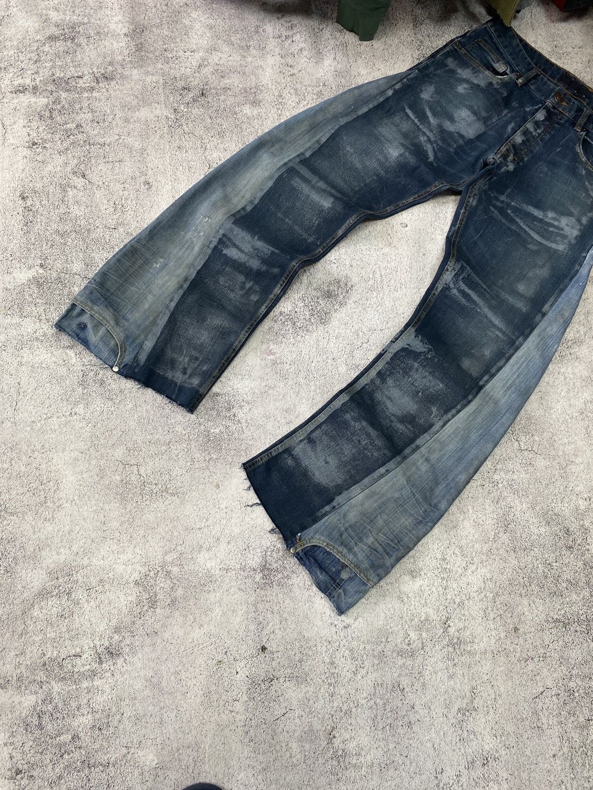 Vintage Distressed denim vintage faded pants dirty crashed thrased Size US 32 / EU 48 - 6 Thumbnail