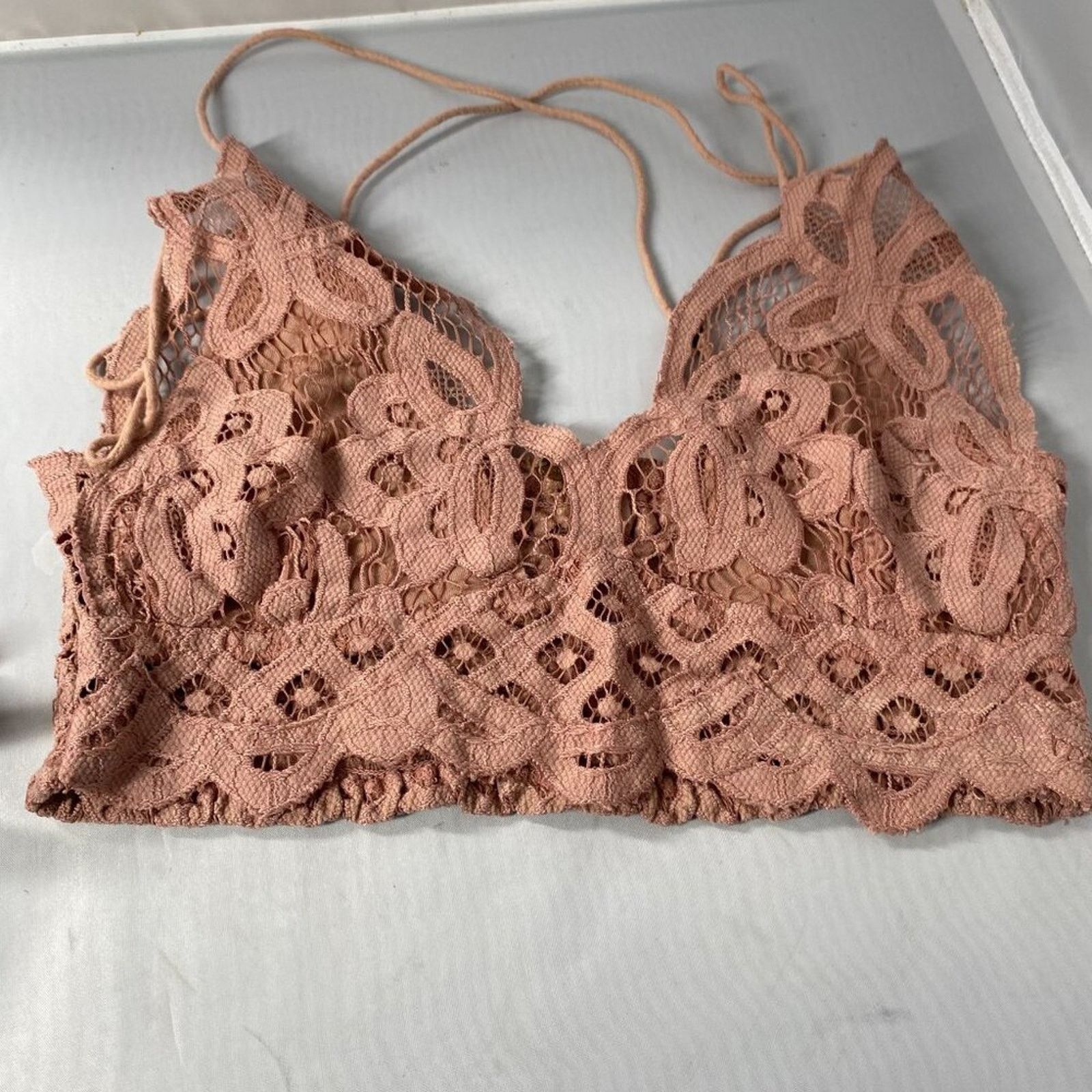 Free People Free People Adella Lace Bralette Size ONE SIZE - 1 Thumbnail
