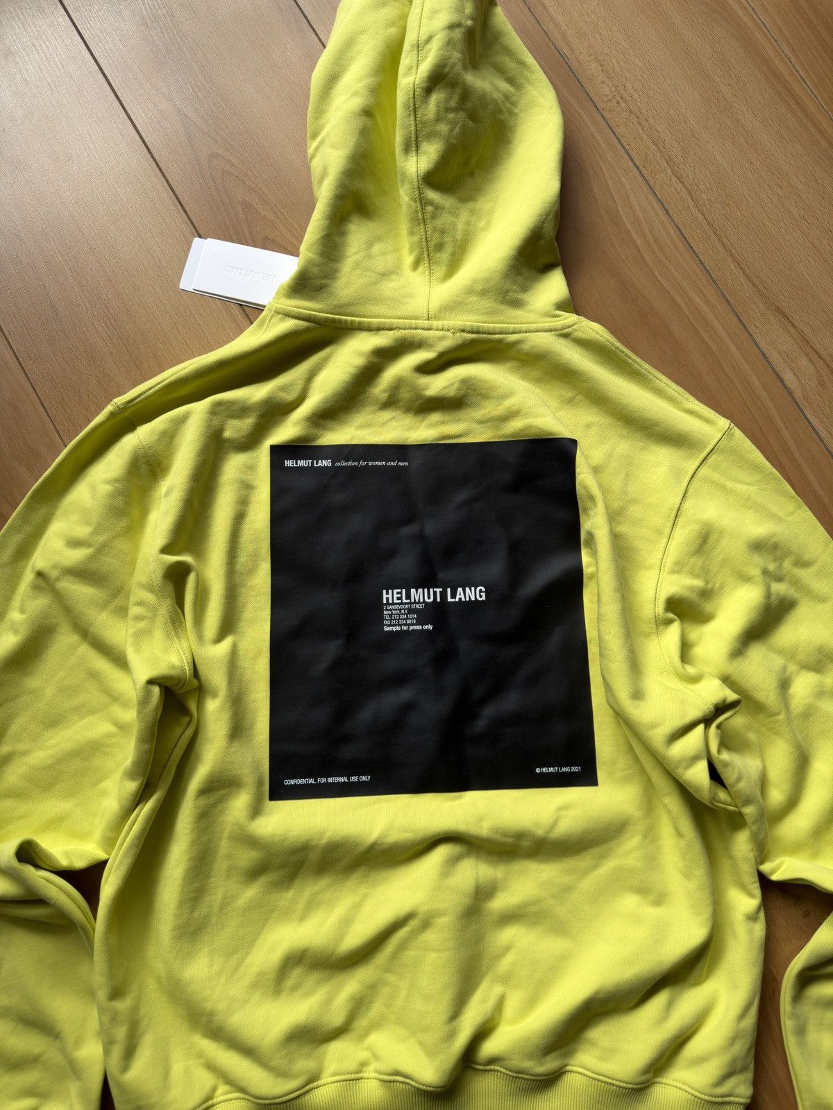Helmut Lang Helmut Lang green big logo go new hoodie Size US L / EU 52-54 / 3 - 2 Thumbnail