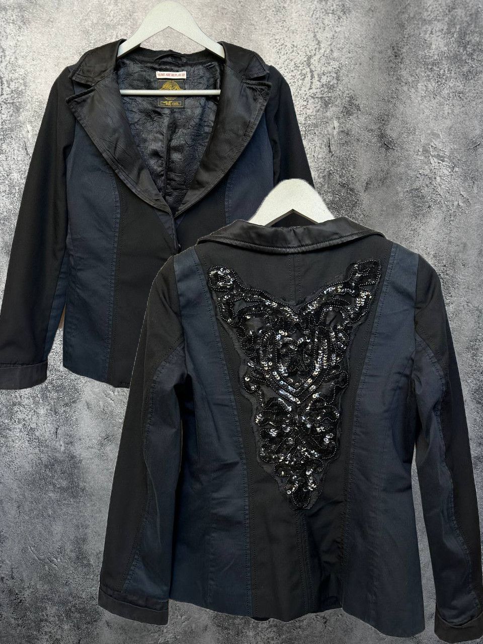 Replay WE ARE REPLAY Baroque Embellished Fitted Blazer Jacket Size L / US 10 / IT 46 - 1 Thumbnail