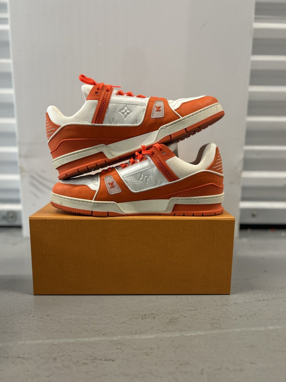 Louis Vuitton Louis Vuitton LV Trainer Orange Size US 12 / EU 45 - 2 Thumbnail