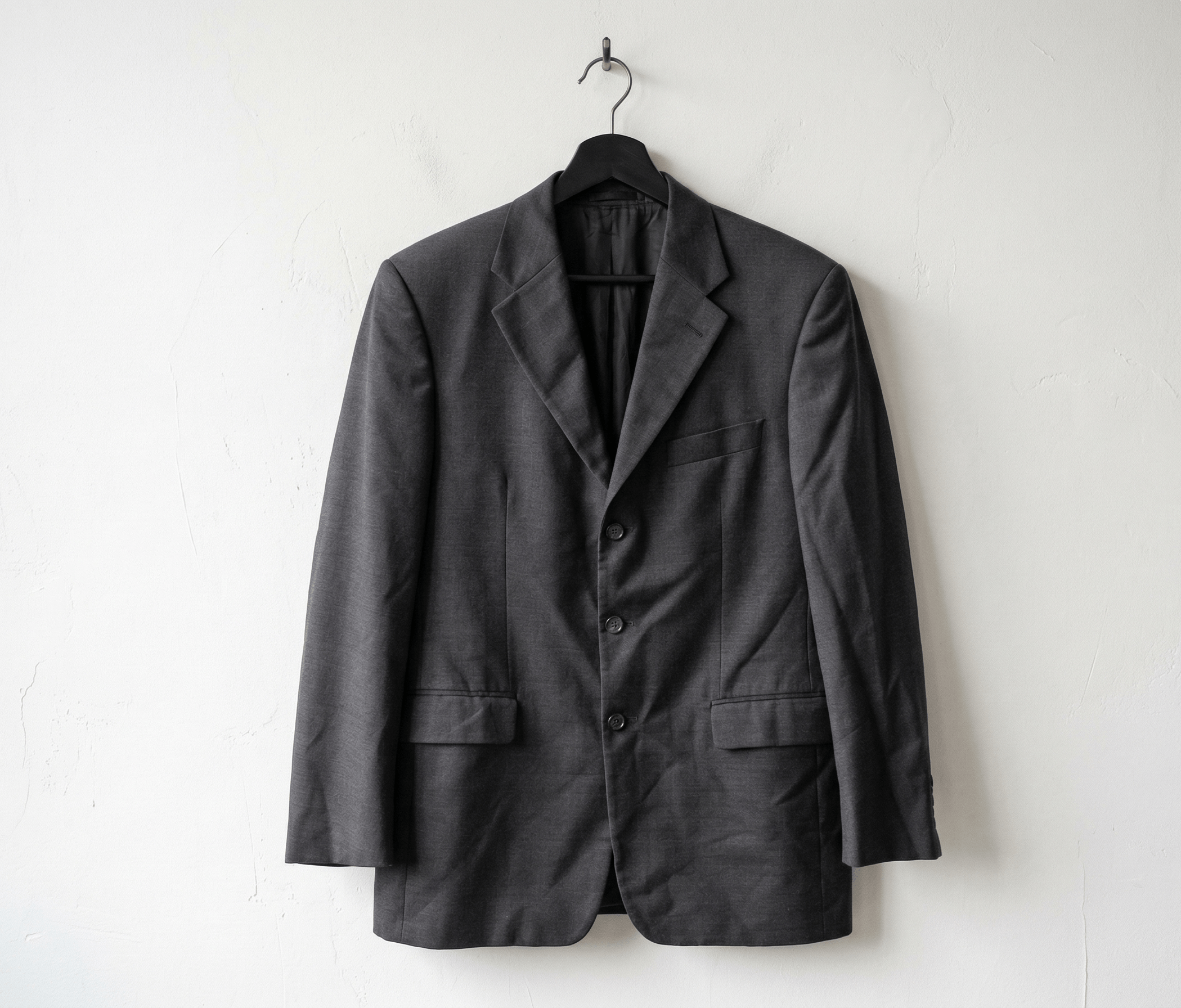Hugo Boss Hugo Boss Super 100 Virgin Wool Blazer Charcoal Vintage 40R Size 40R - 1 Thumbnail