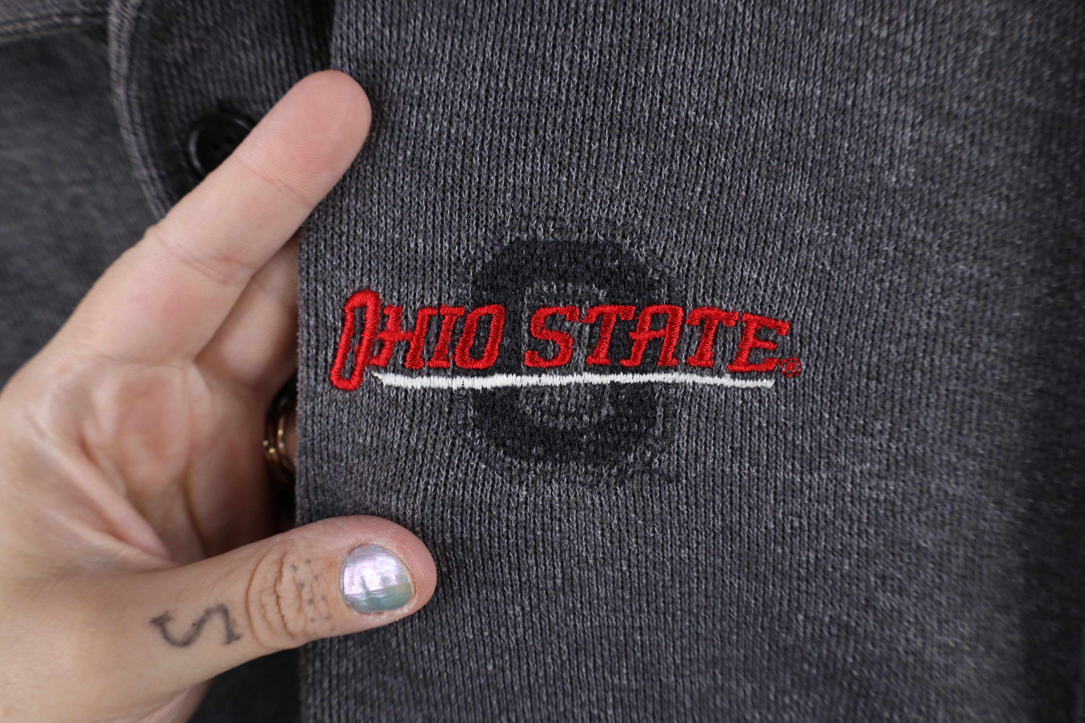 Vintage Vintage 90s Ohio State University Heavyweight Pullover Polo Size US XXL / EU 58 / 5 - 4 Thumbnail