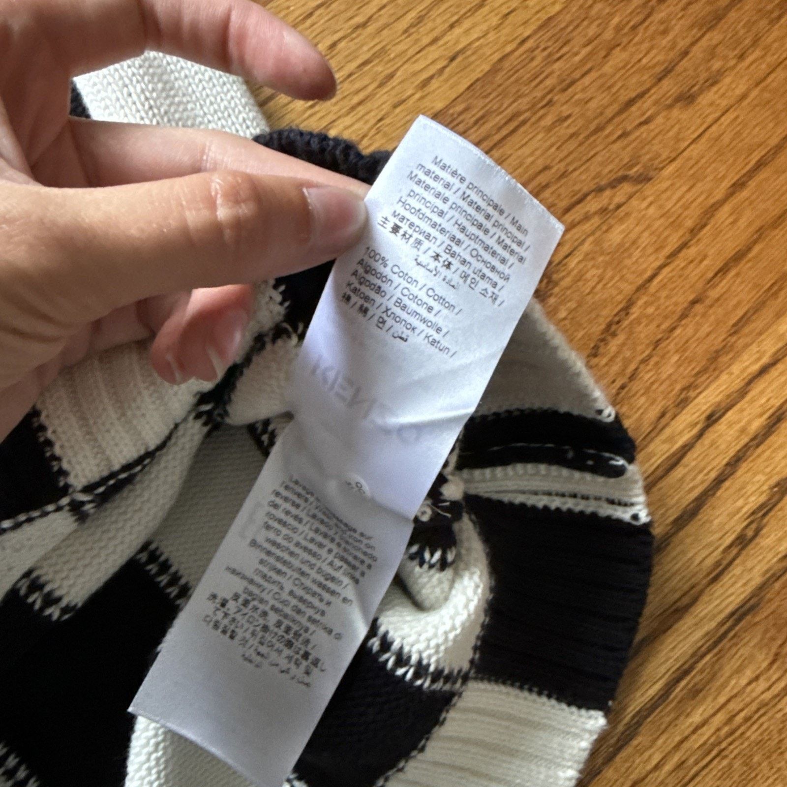 Kenzo Kenzo Black & White Check Sweater Size XL Size US XL / EU 56 / 4 - 9 Thumbnail