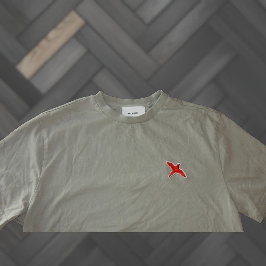 Axel Arigato Axel Arigato Men's Portugal Made T Shirt XS Short Sleeve Cotton Beige Size US XS / EU 42 / 0 - 1 Thumbnail