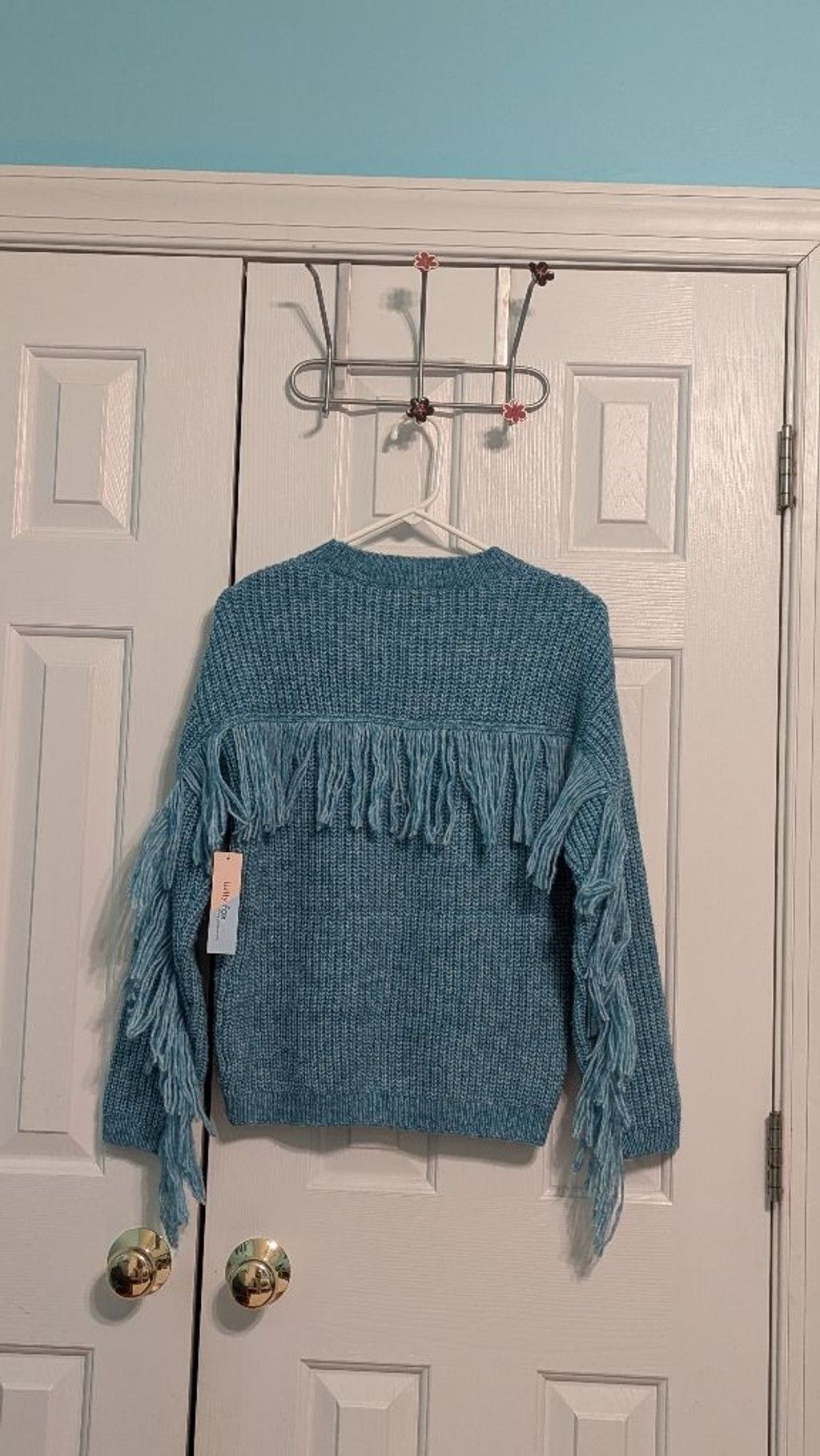 Designer Women's Witty Fox Sweater XS Teal Size XS / US 0-2 / IT 36-38 - 2 Thumbnail