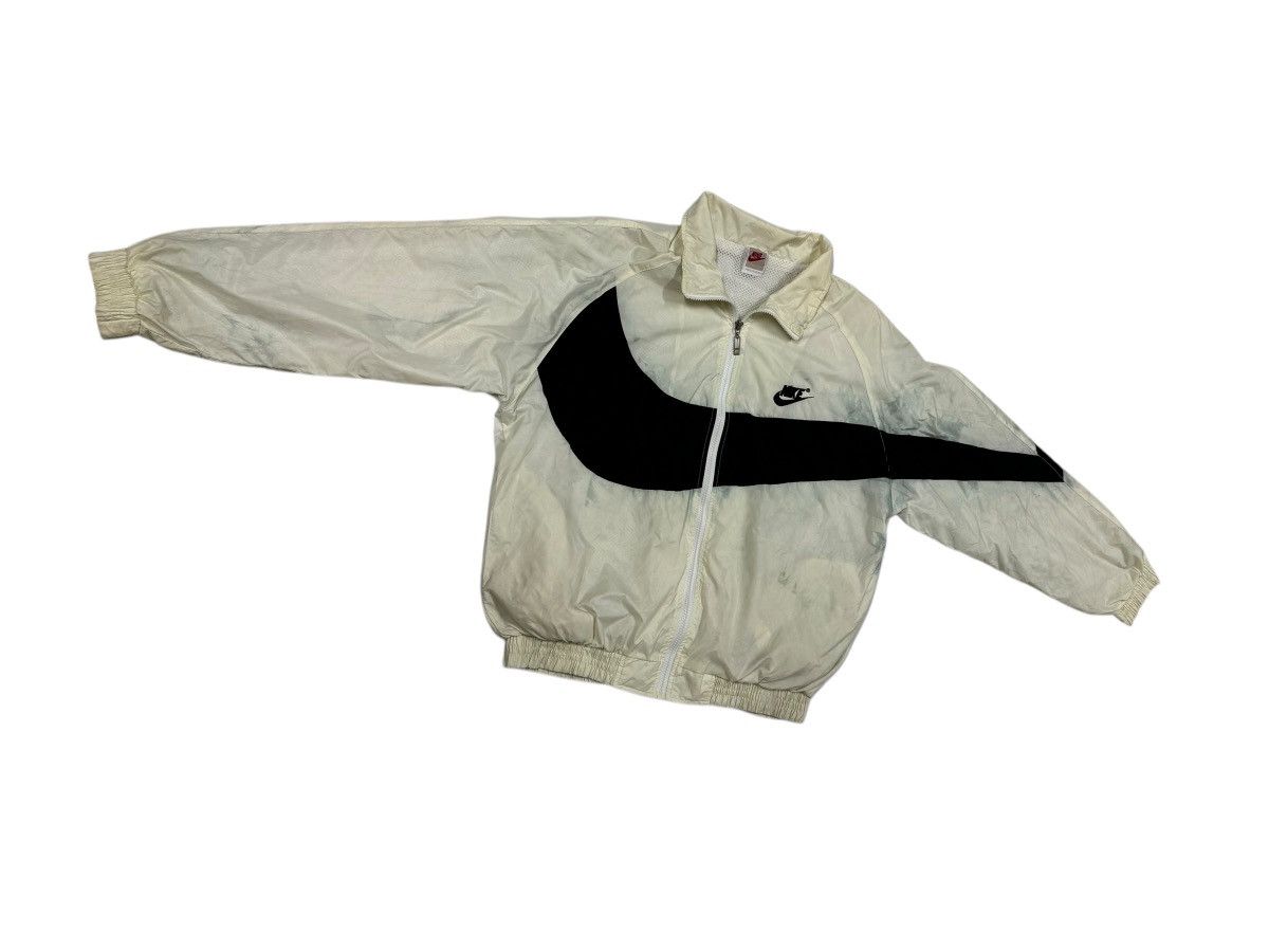 Nike × Vintage Vtg🔥90’s Nike Big Swoosh Windbreaker Jacket Size US L / EU 52-54 / 3 - 7 Thumbnail