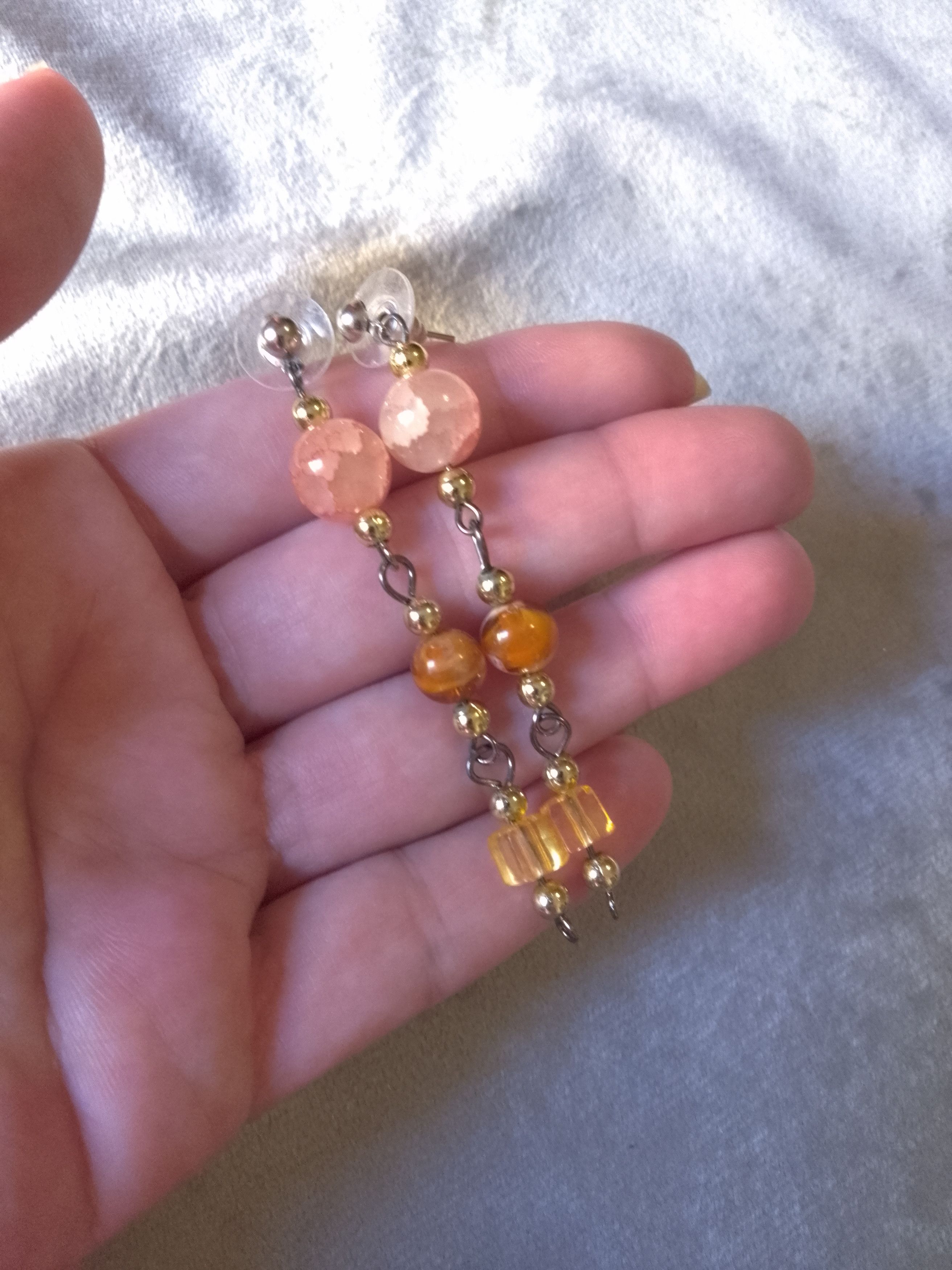 Handmade Necklace Red Crystals+gemstones. Frontal bangs.Earrings Size ONE SIZE - 7 Thumbnail