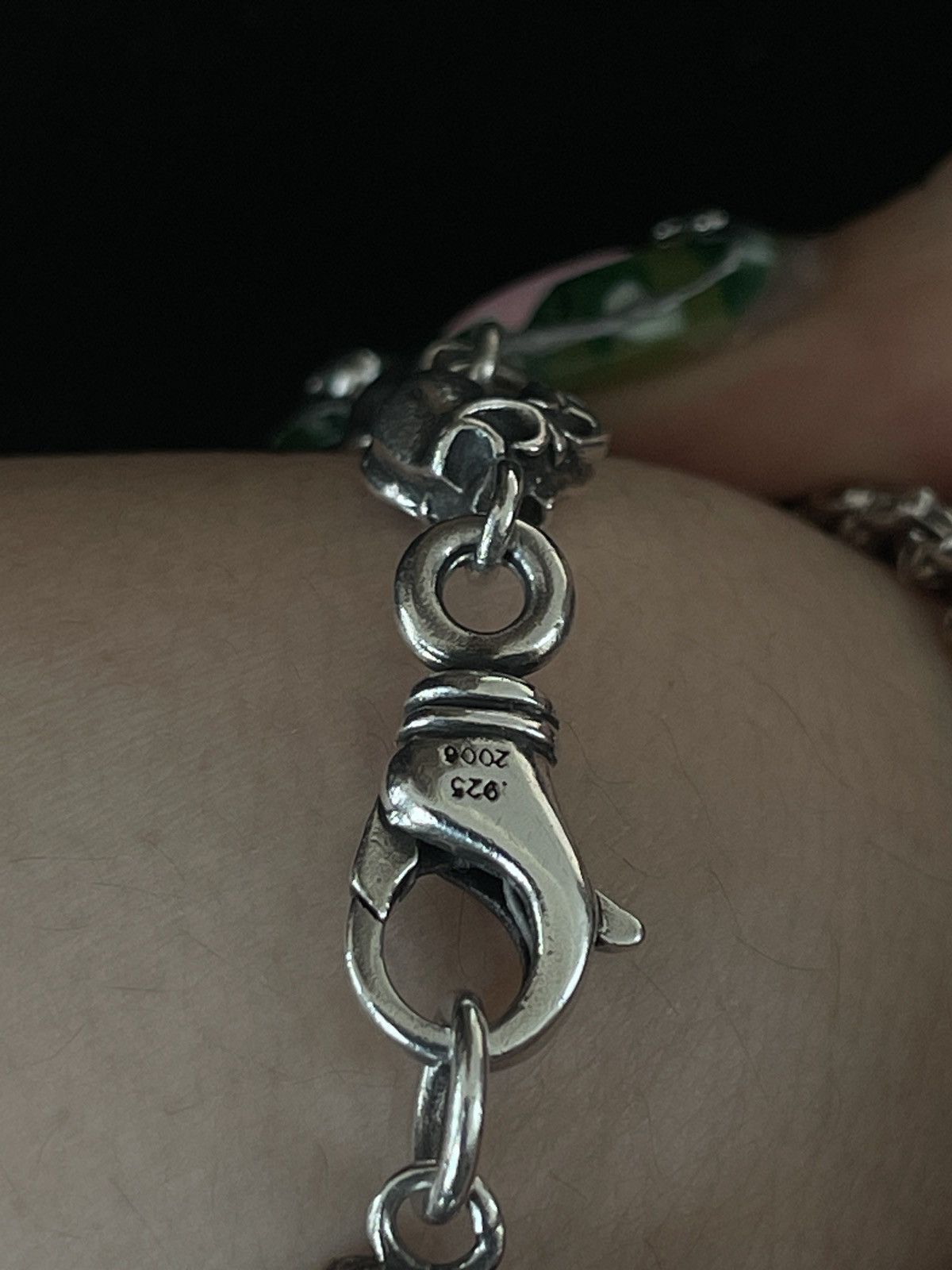 Chrome Hearts Chrome Hearts Heart Stack Charm Bracelet 11 Link 7.25 Inch Size ONE SIZE - 10 Thumbnail