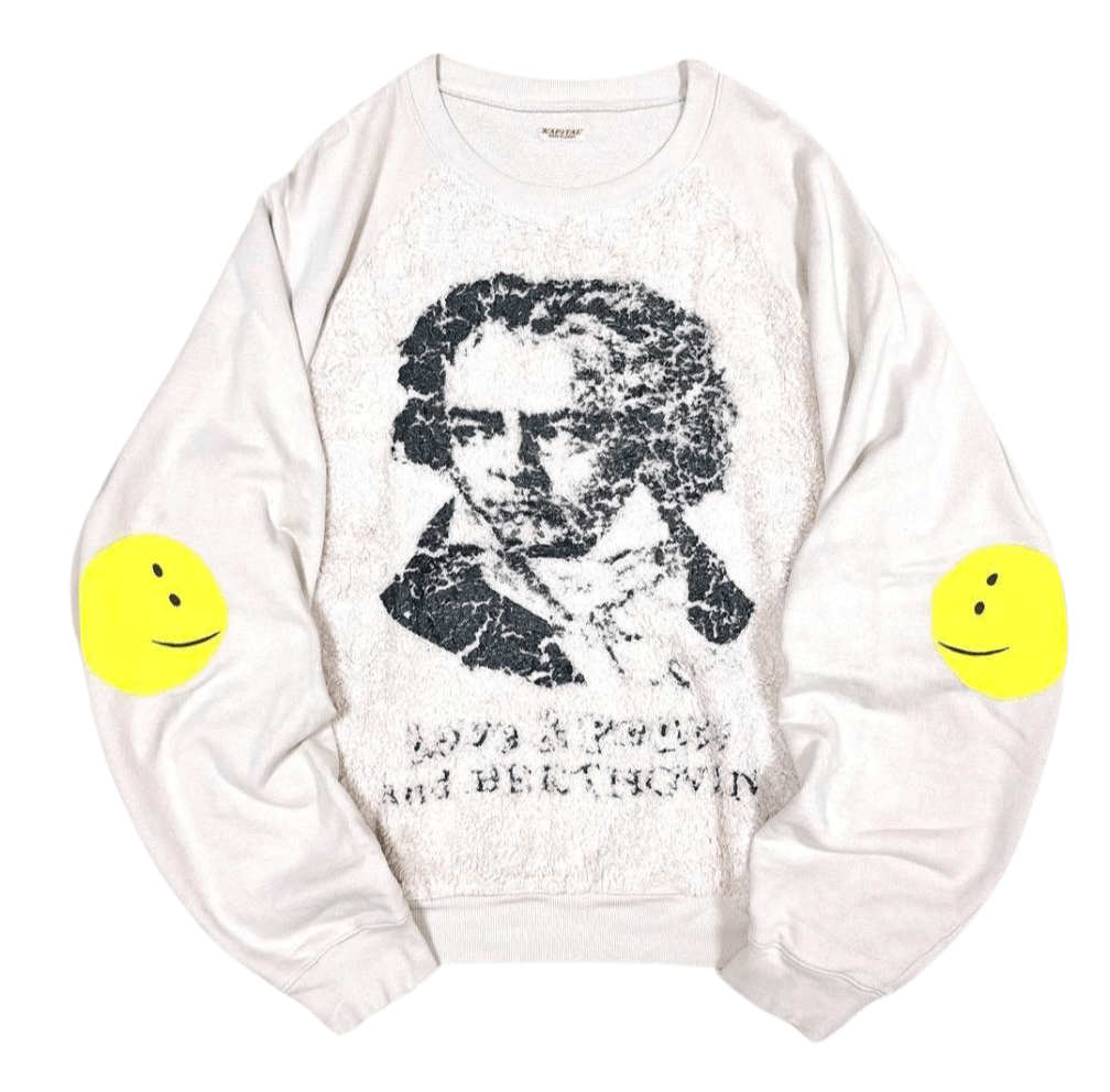 KAPITAL kapital 30/- Fur Lined Grizzly Sweatshirt