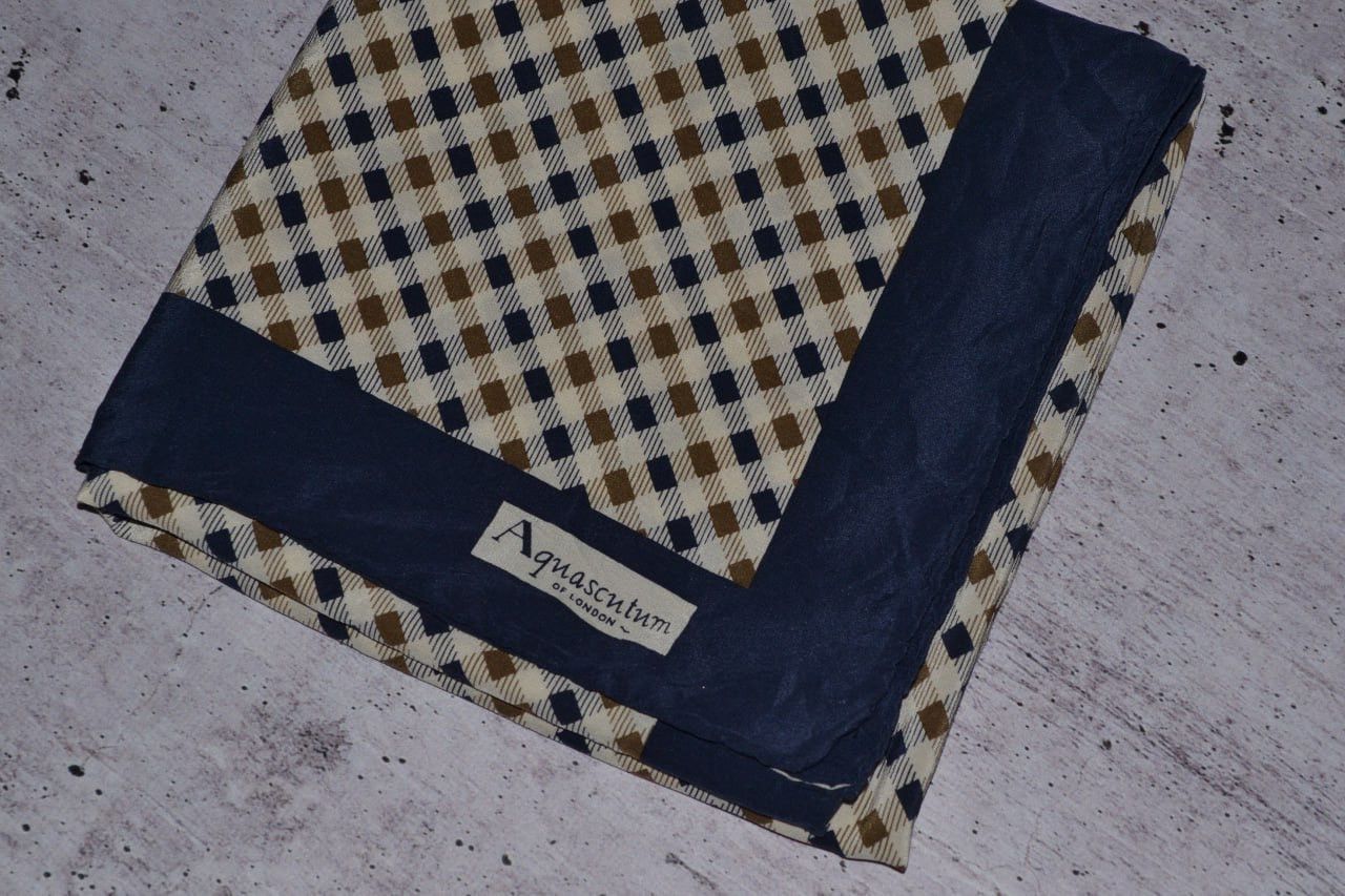 Aquascutum Aquascutum Silk scarf Vintage Size ONE SIZE - 2 Thumbnail