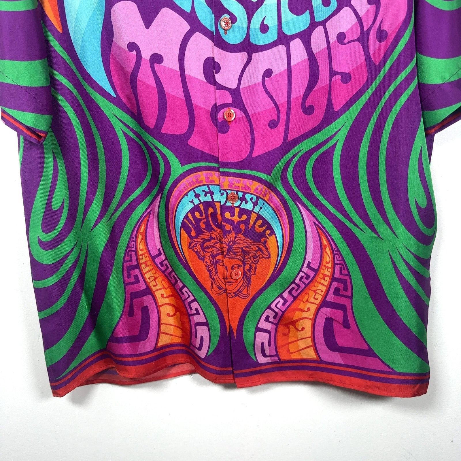 Versace Versace Psychedelic Logo Shirt Size US S / EU 44-46 / 1 - 3 Thumbnail