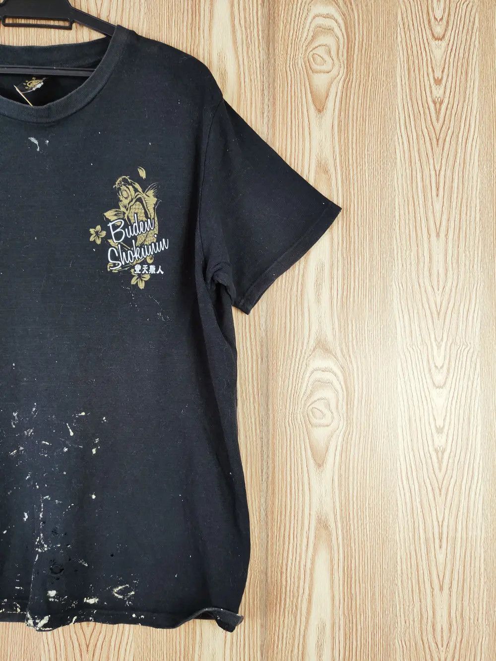 Japanese Brand Buden Shokumin Japan edition faded Black tee #W589 Size US L / EU 52-54 / 3 - 15 Thumbnail