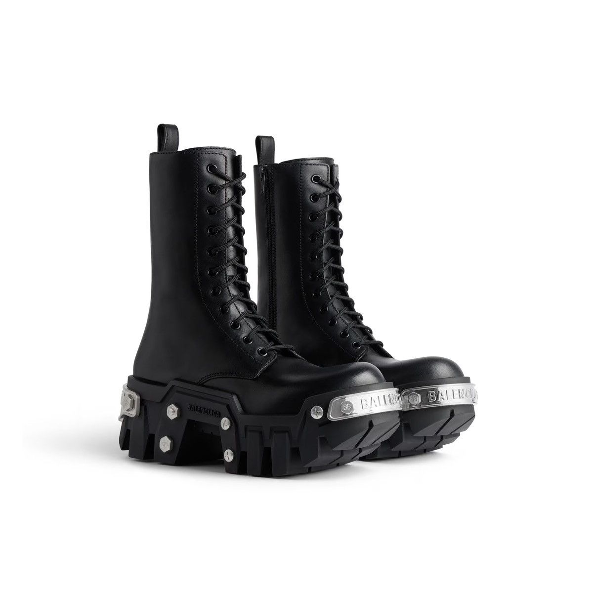 Balenciaga Balenciaga Bulldozer Lace- Up Boots Size US 8 / IT 38 - 1 Thumbnail