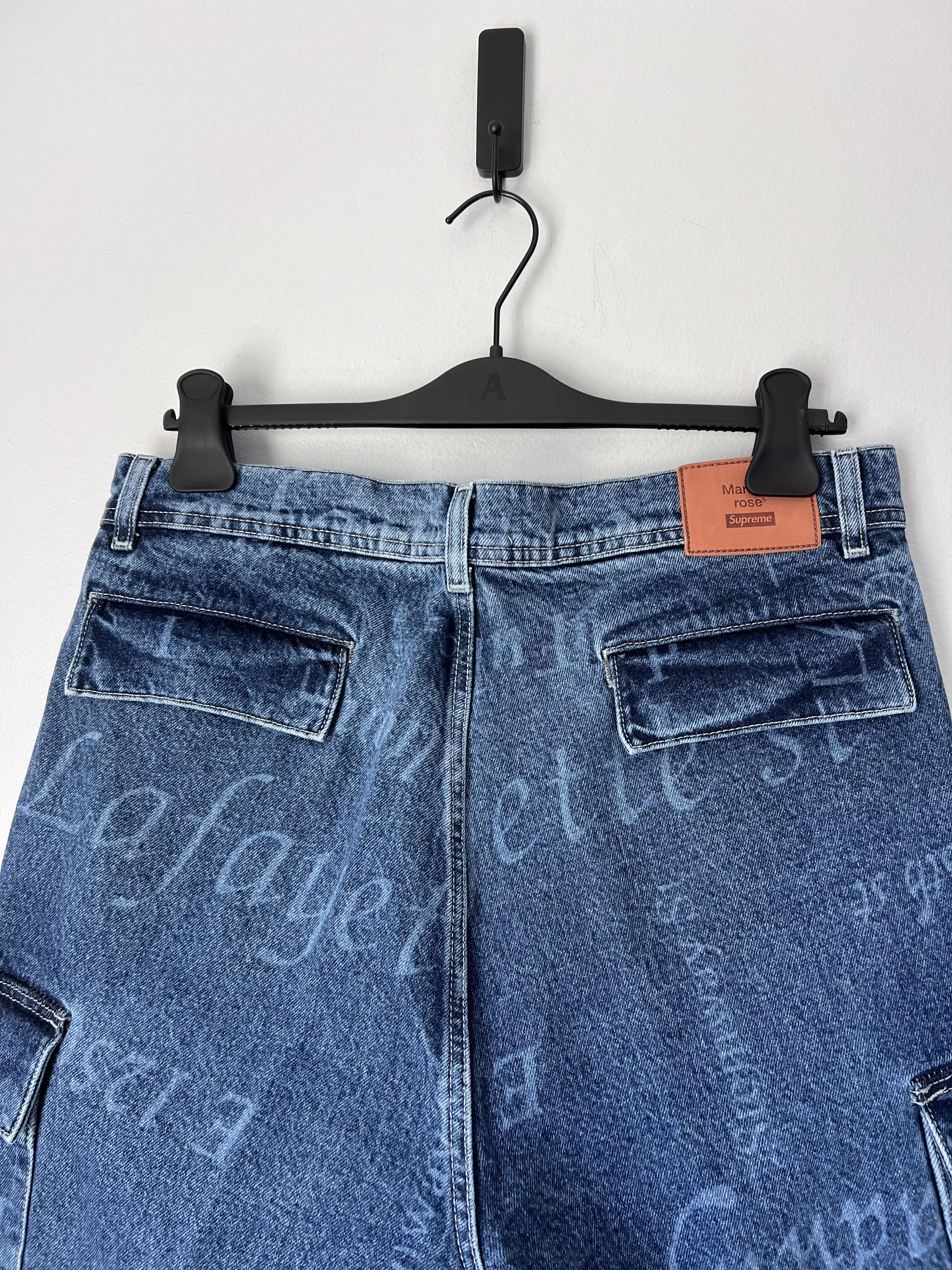 Martine Rose × Supreme Martine Rose Supreme Denim Cargo Pants in Blue Size US 32 / EU 48 - 5 Thumbnail