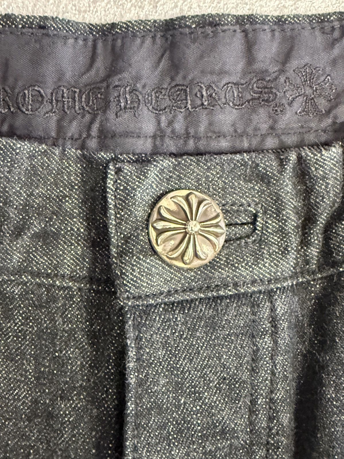 Chrome Hearts Chrome Hearts Fleur Knee Star Patch Denim Sz 34 NEW Size US 34 / EU 50 - 4 Thumbnail