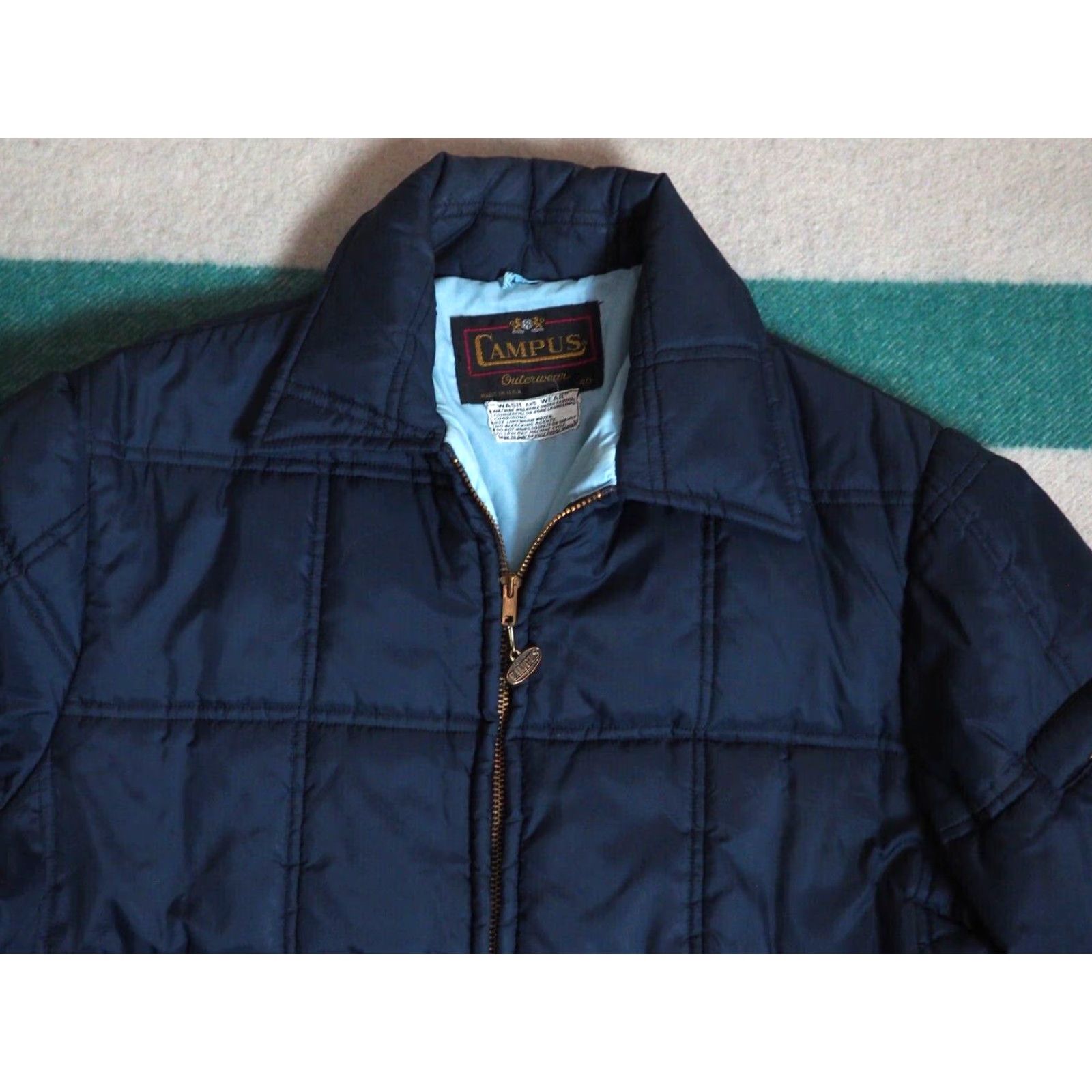 Vintage VINTAGE Campus Navy Blue Full Zip Puffer Jacket Mens M 60s Nylon Casual Size US M / EU 48-50 / 2 - 5 Thumbnail