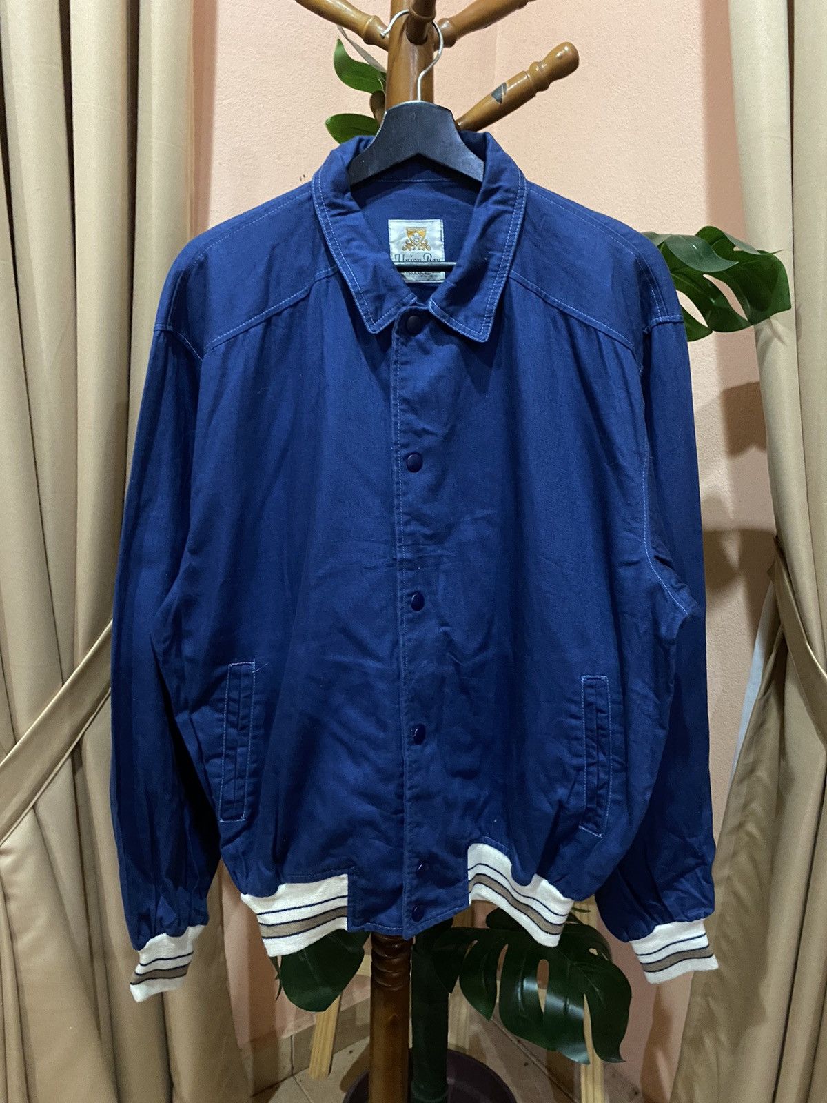 UNIONBAY VINTAGE 90S UNION BAY INDIGO VARSITY JACKET Size US L / EU 52-54 / 3 - 3 Thumbnail