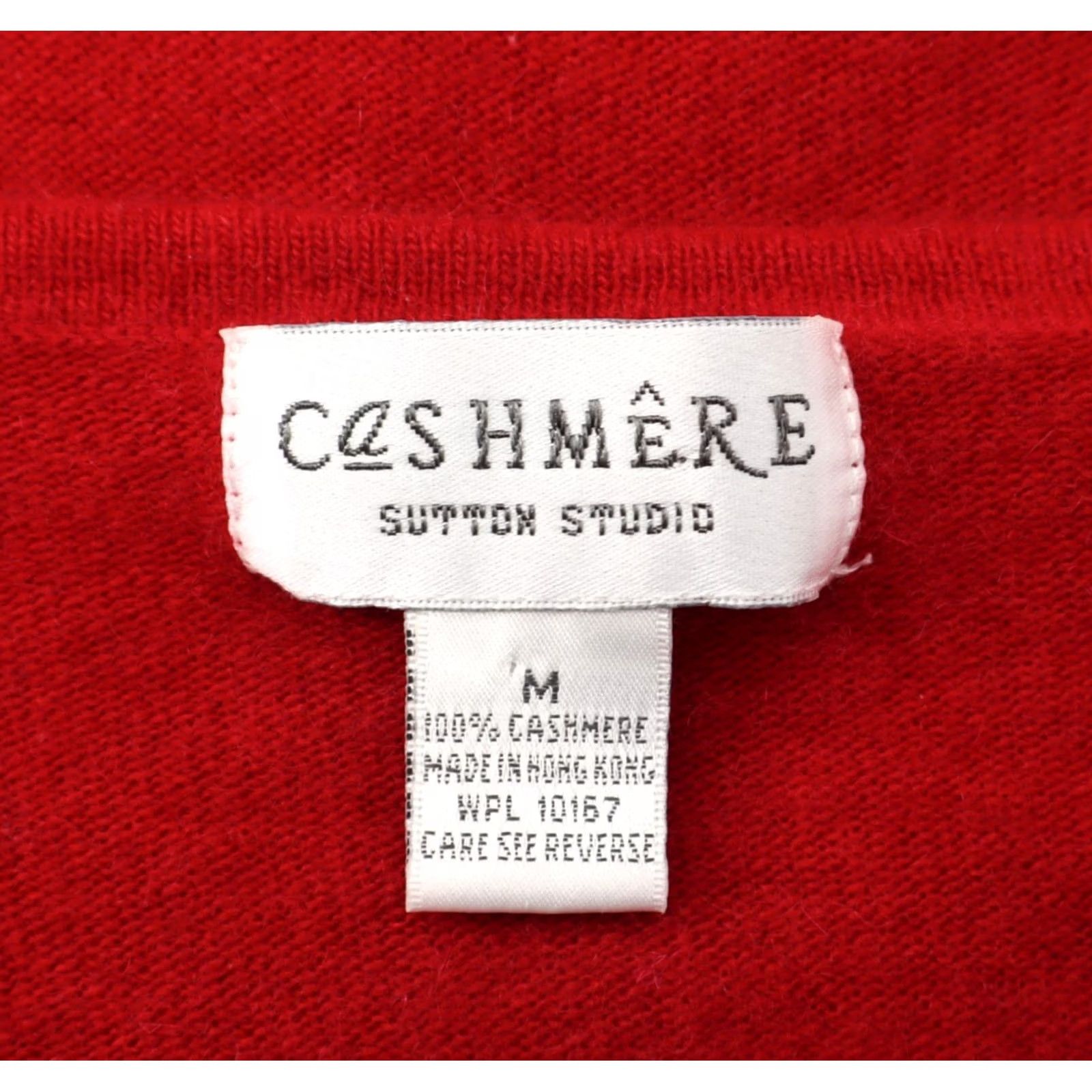 Vintage Sutton Studio Women's Sweater Shirt? (Original title is "Sutton Studio Women's Cashmere Long Sleeve Sweater Red Sz M") Size M / US 6-8 / IT 42-44 - 4 Thumbnail