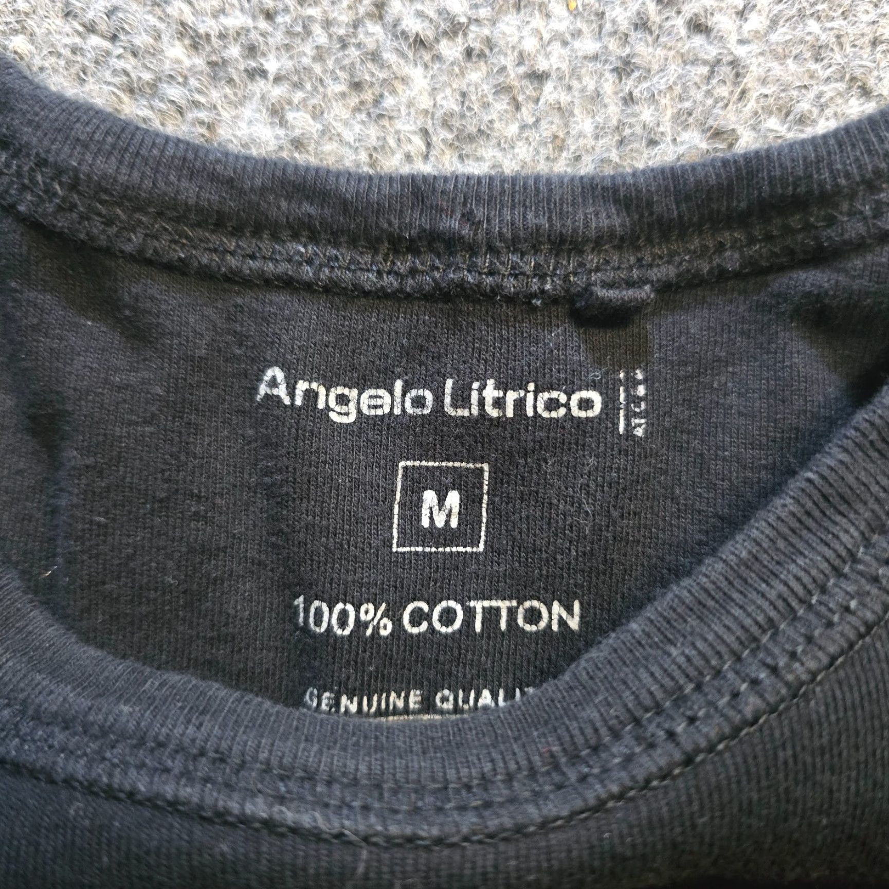 Vintage Angelo Litrico Top Womens Medium Black Long Sleeve Crew Neck Basic T-Shirt Shirt Casual Knit - Womens, Regular, Solid, Lightweight Size M / US 6-8 / IT 42-44 - 4 Thumbnail