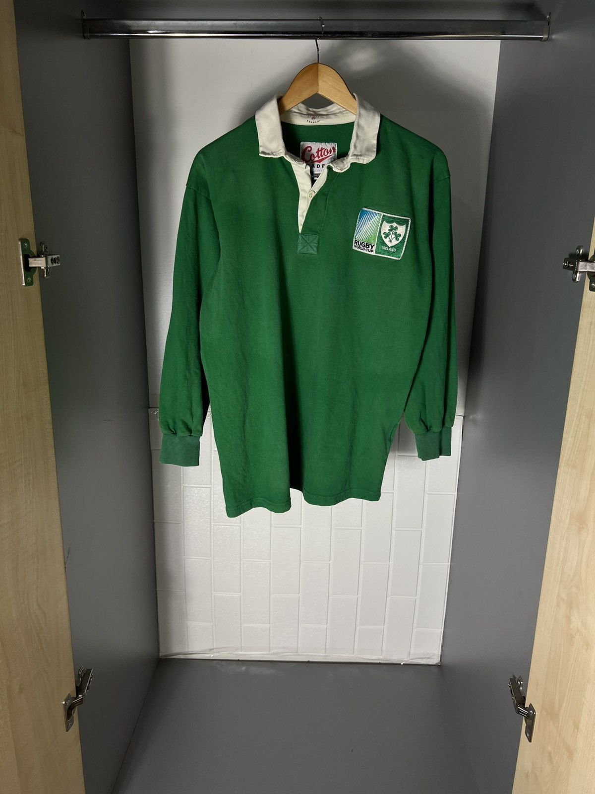 Cotton Traders VINTAGE COTTON TRADERS IRELAND RETRO RUGBY JERSEY Y2K 90s Size US L / EU 52-54 / 3 - 1 Thumbnail
