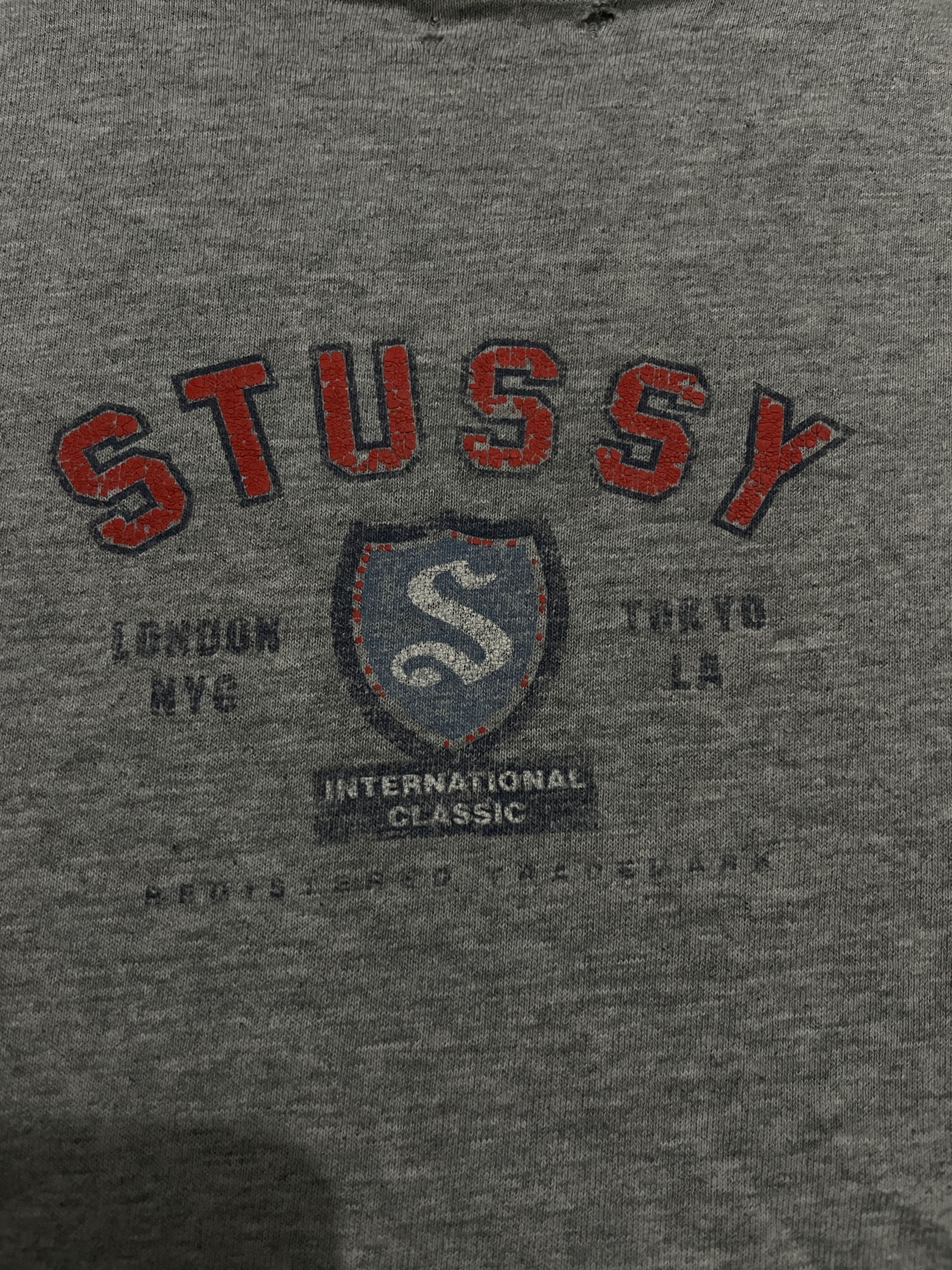 Stussy Vintage 90s Stüssy International Classic Crest Logo T-Shirt Size US S / EU 44-46 / 1 - 3 Thumbnail