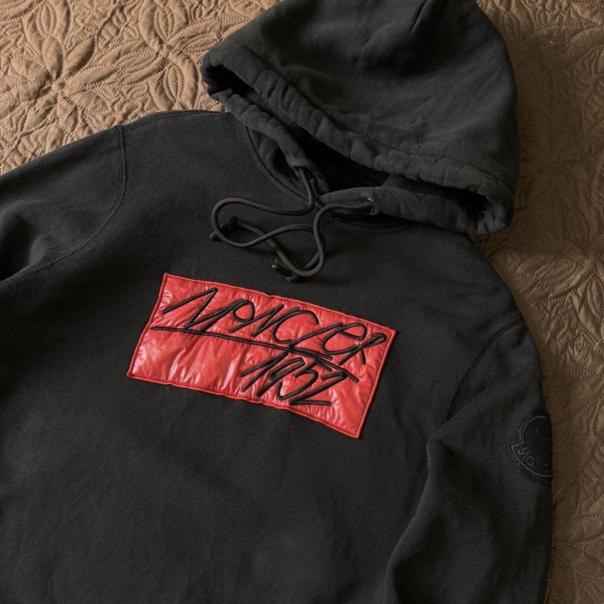 Moncler Moncler Genius 2 Moncler 1952 Black Patch Hoodie FW22 Size US S / EU 44-46 / 1 - 3 Thumbnail