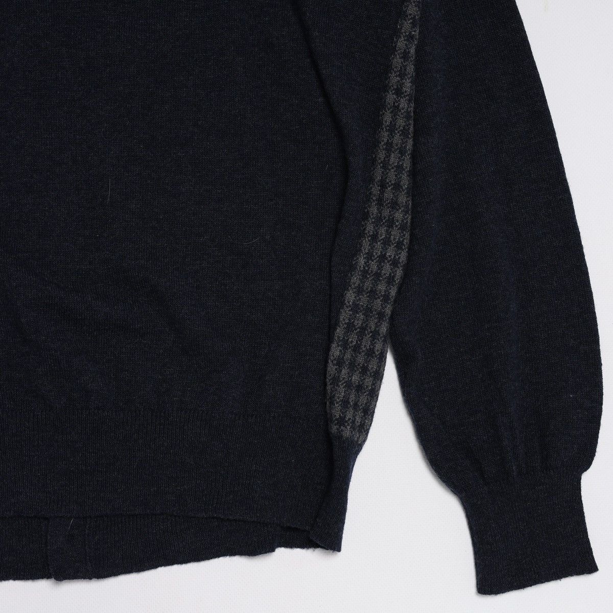 Isaia Isaia Napoli Wool Cashmere Plaid Check Navy Cardigan Sweater Size US XL / EU 56 / 4 - 10 Thumbnail