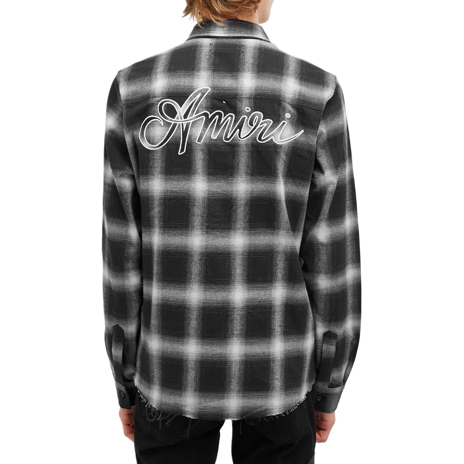 Amiri AMIRI Men's Black FW24 Color-Block Logo Long-Sleeve Shirt Size US XL / EU 56 / 4 - 2 Thumbnail