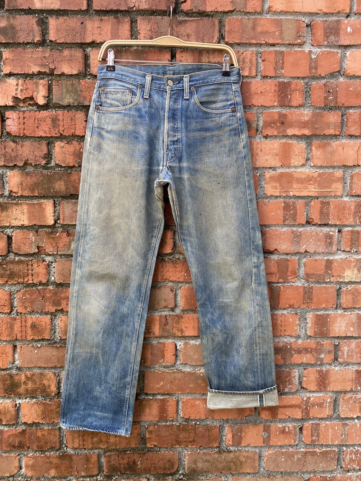 Levi's Vintage Clothing W31x30 Vintage levi's 501 redline distressed repaired USA #6 Size US 31 - 1 Thumbnail