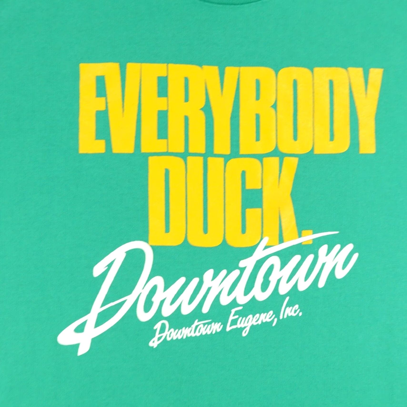 Hanes Vintage Oregon Shirt Mens Large Duck Downtown Eugene 90s Single Stitch Everybody Size US L / EU 52-54 / 3 - 2 Thumbnail