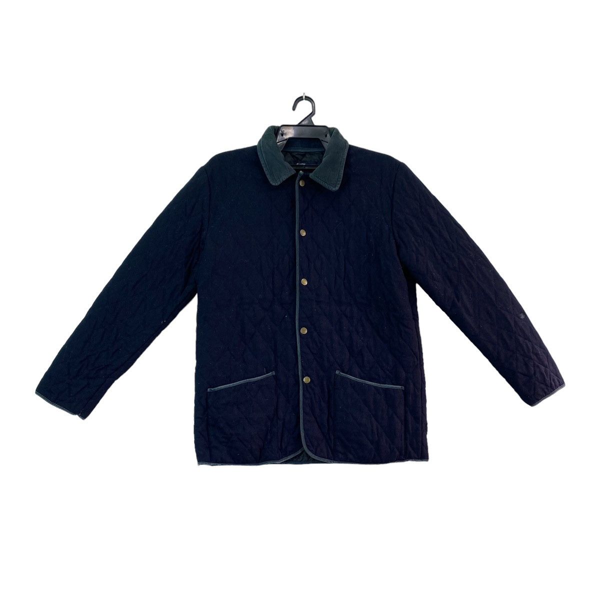 Vintage Vtg 90s Ships japan quilted snap button jacket Size US L / EU 52-54 / 3 - 1 Thumbnail