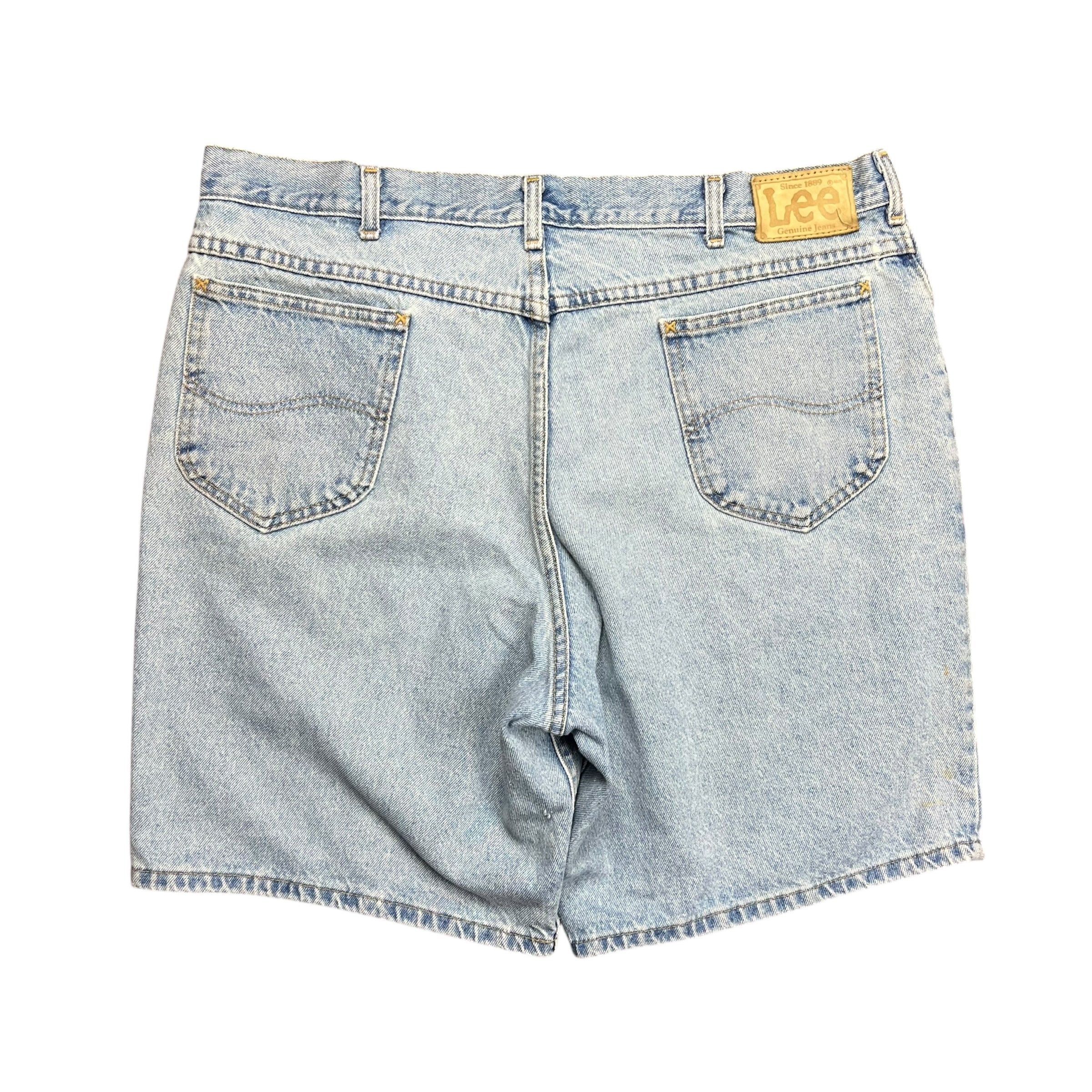 Lee Lee Light Wash Baggy Jean Shorts - 38" Size US 38 / EU 54 - 4 Thumbnail
