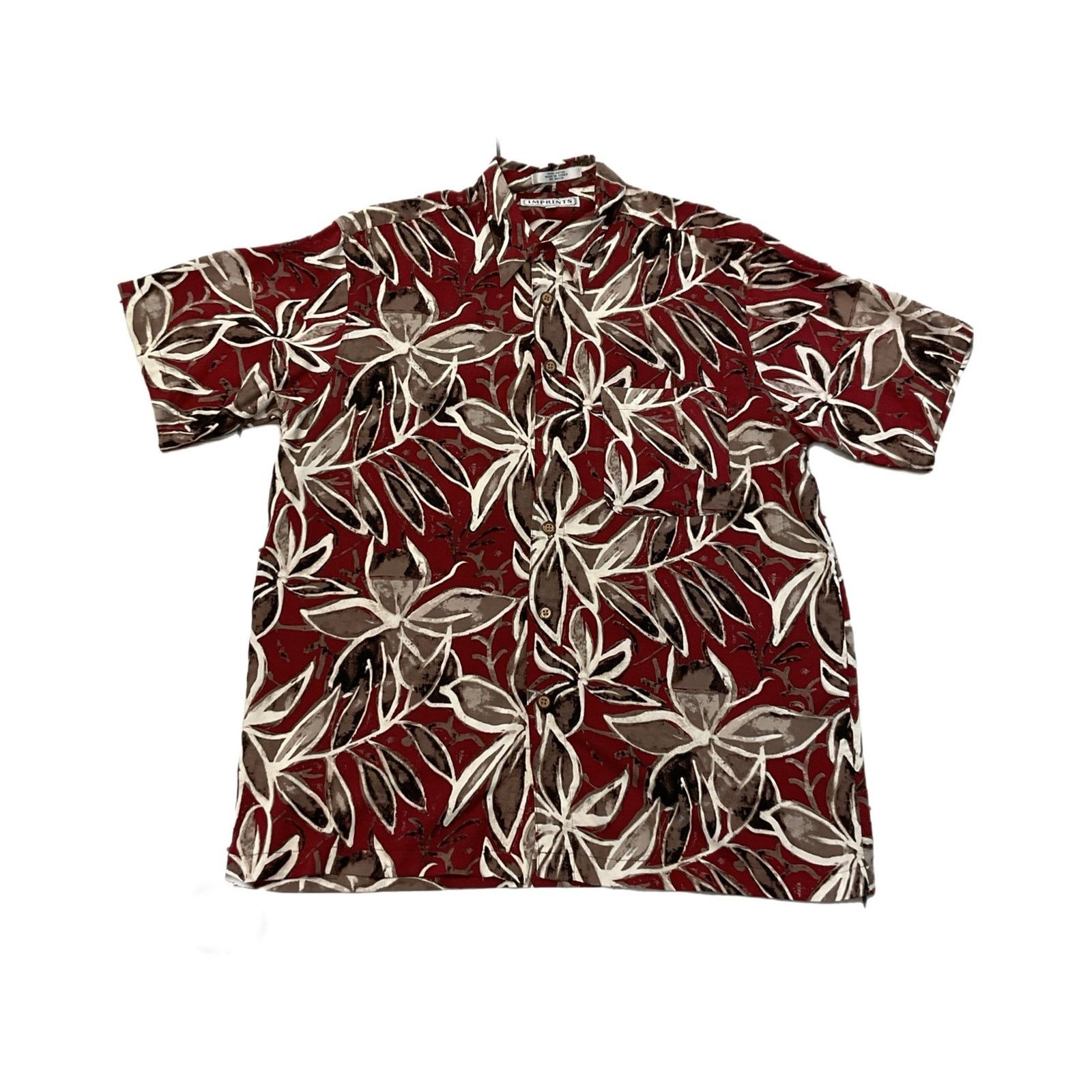 Vintage Imprints Red Flower Button-Up Shirt Size US L / EU 52-54 / 3 - 1 Thumbnail