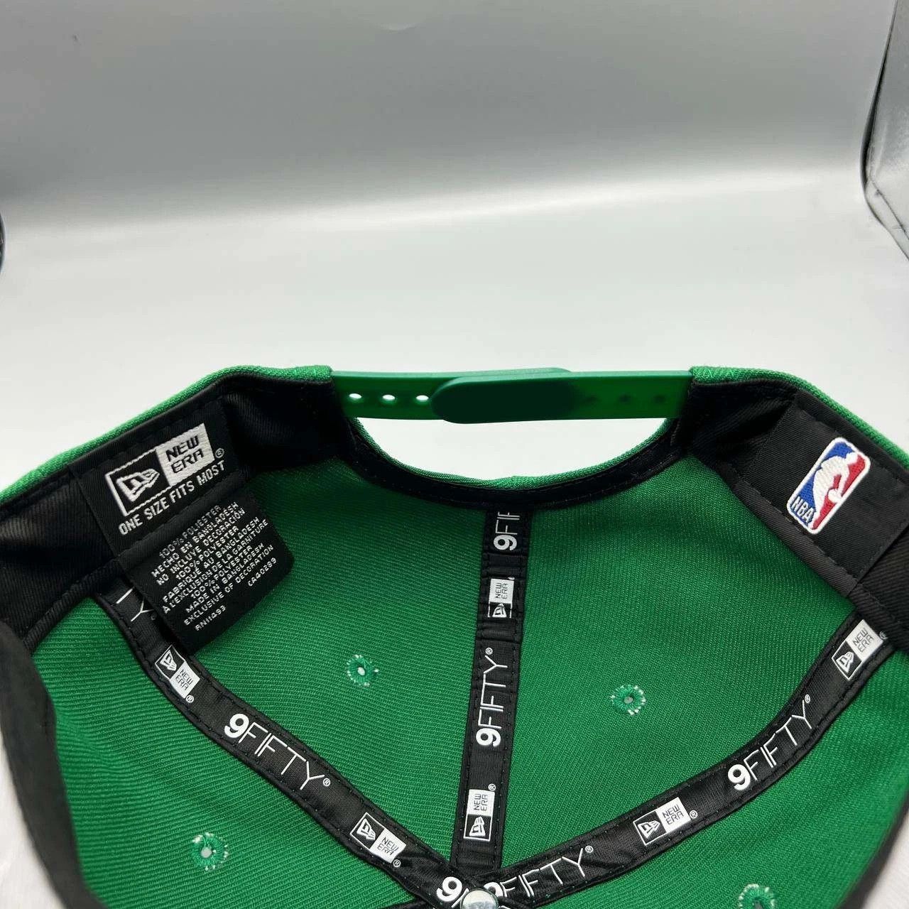 New Era Boston Celtics Hat Men Green NBA Snap Back Cap New A-Frame Size ONE SIZE - 5 Thumbnail