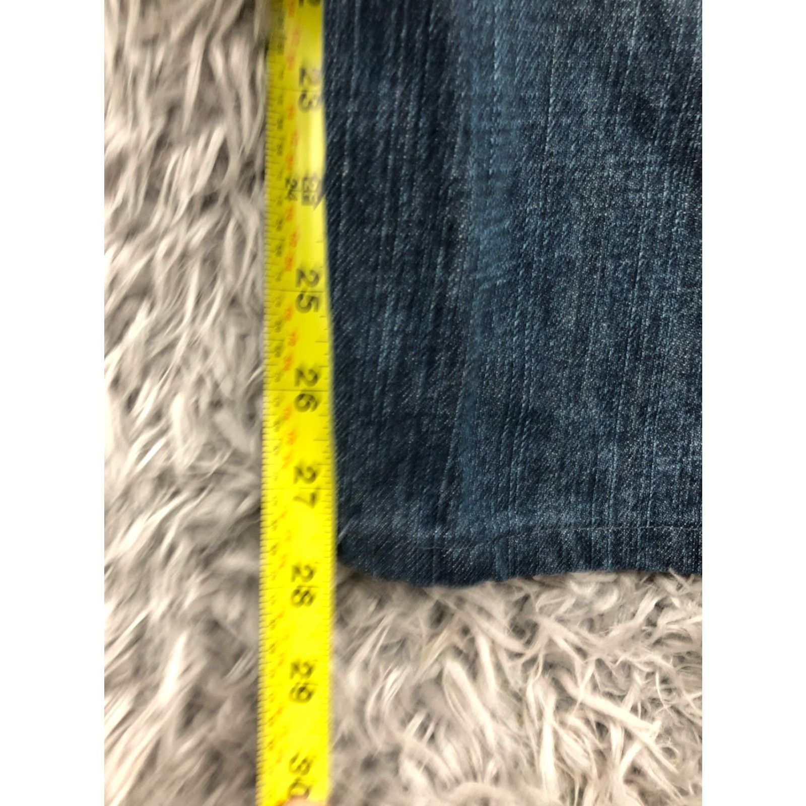 Levi's Levi's 505 Jeans Mens Regular Fit Straight 34x29 Blue Medium Wash Denim 5-Pocket Belt Loops Size US 34 / EU 50 - 3 Thumbnail
