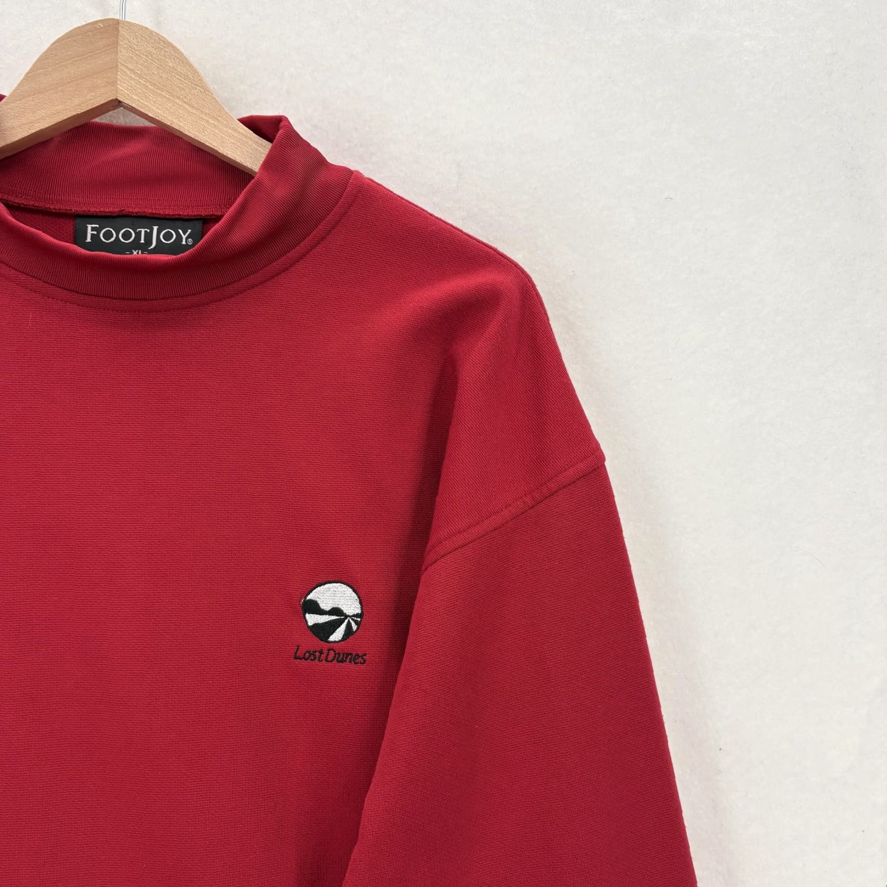 Footjoy FootJoy Shirt Mens XL Red Long Sleeve Mock Neck Golf Top VTG Lost Dunes USA Size US XL / EU 56 / 4 - 2 Thumbnail