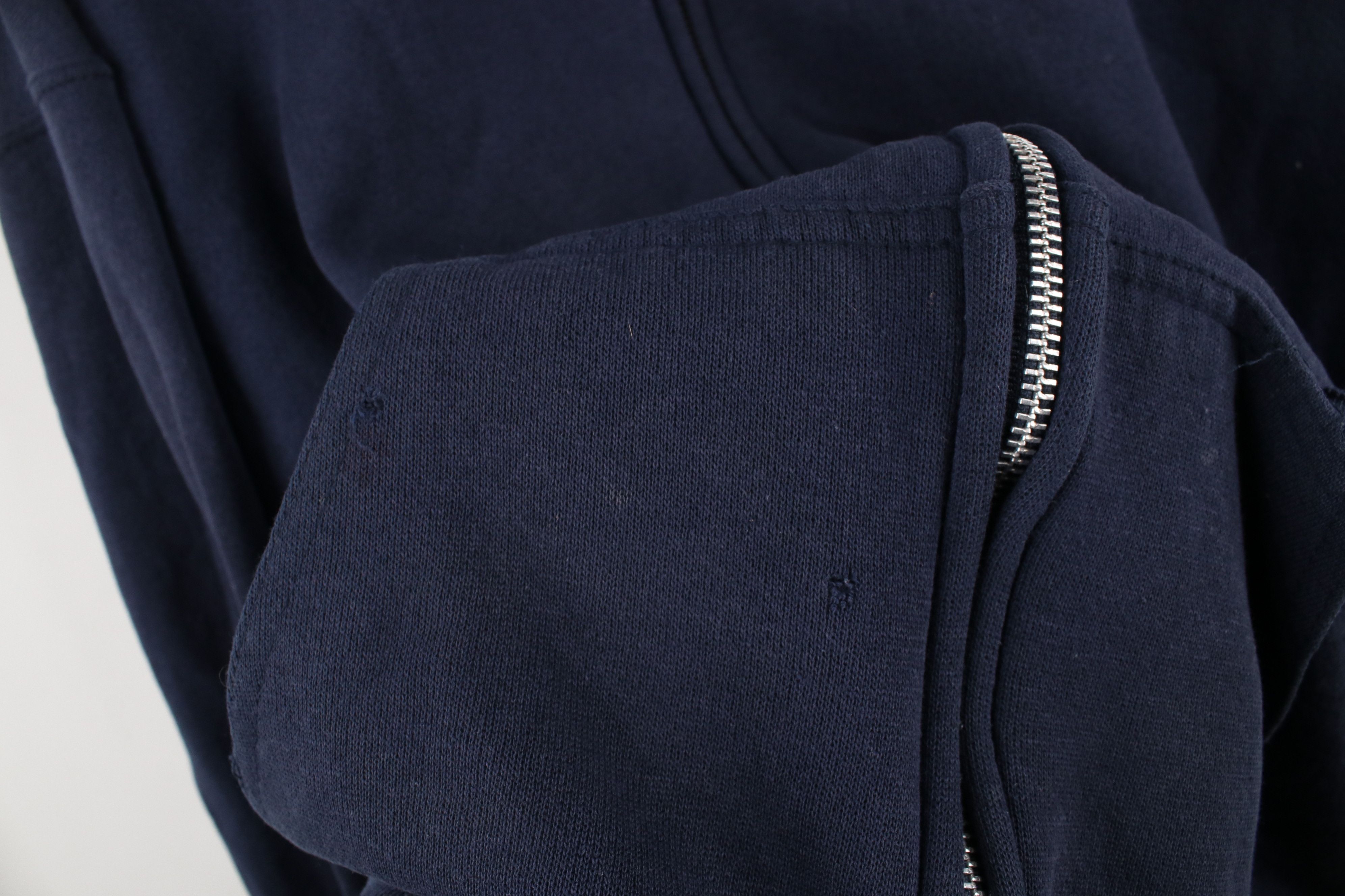 Vintage Vintage 90s Streetwear Blank Full Zip Hoodie Sweatshirt USA Size US XXL / EU 58 / 5 - 7 Thumbnail