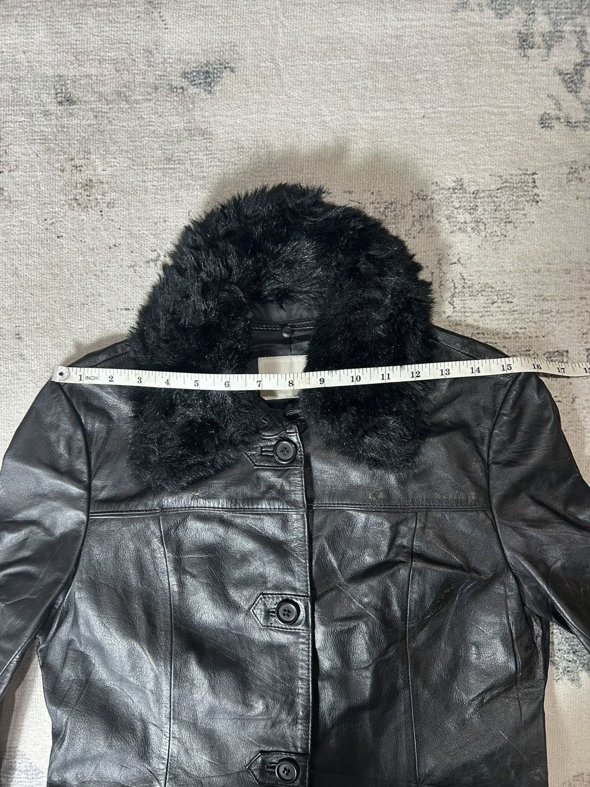 Vintage 1990s PPFM LEATHER JACKET Size S / US 4 / IT 40 - 10 Thumbnail