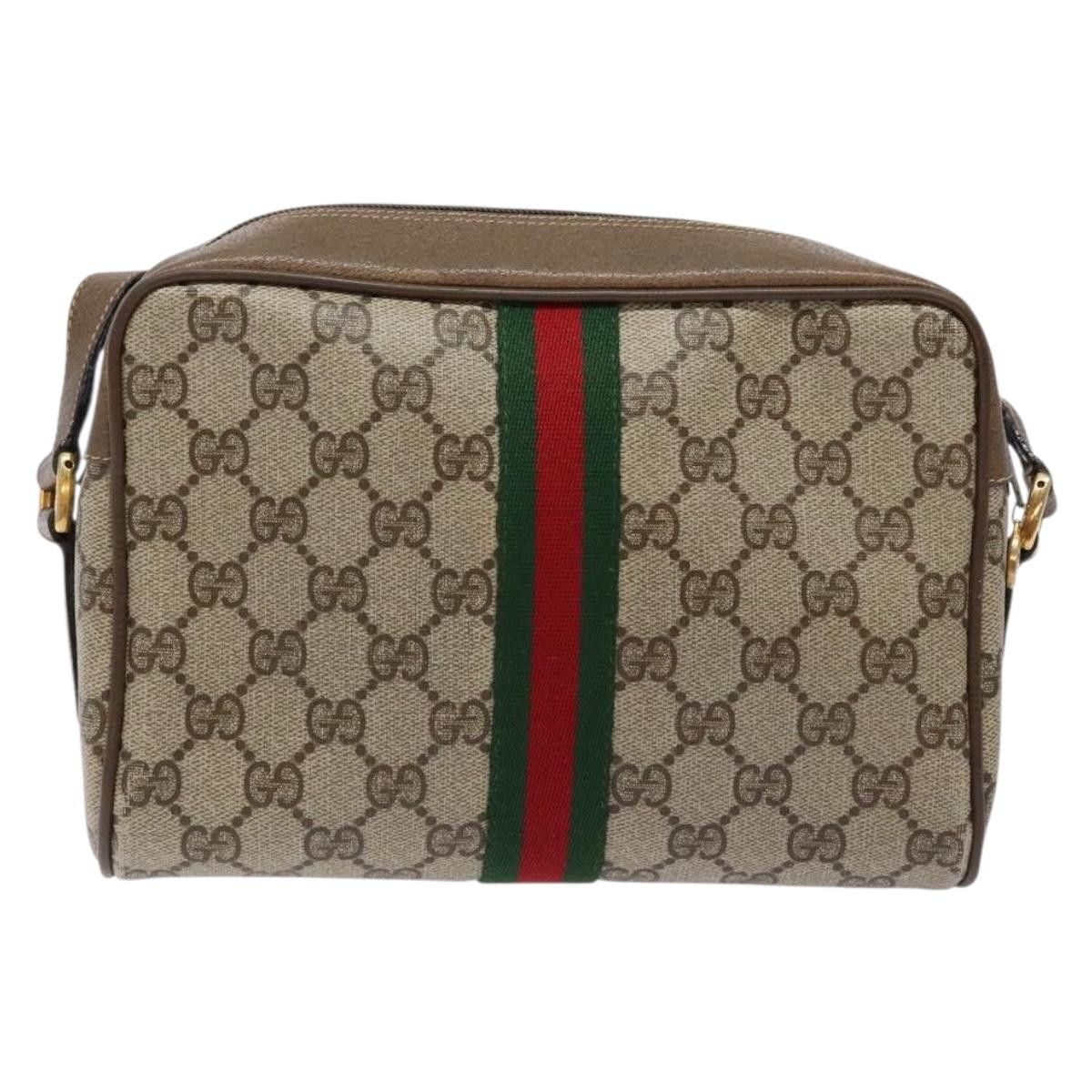 Gucci GUCCI GG Supreme Web Sherry Line Shoulder Bag Pvc Beige 68 Size ONE SIZE - 3 Thumbnail