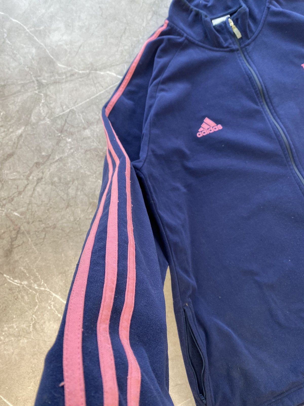 Adidas × Vintage OOs Adidas Paris Rugby Staid Francais Zip Up Fleece Jacket Size US XL / EU 56 / 4 - 7 Thumbnail